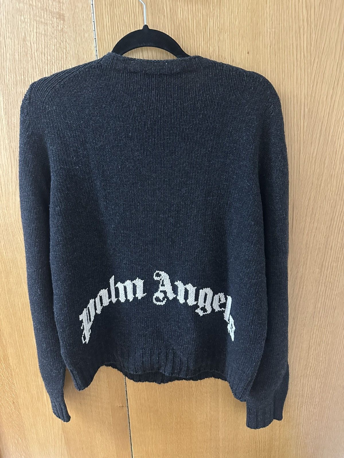 Palm Angels Palm Angels Curved Logo Sweater Size US S / EU 44-46 / 1 - 1 Thumbnail