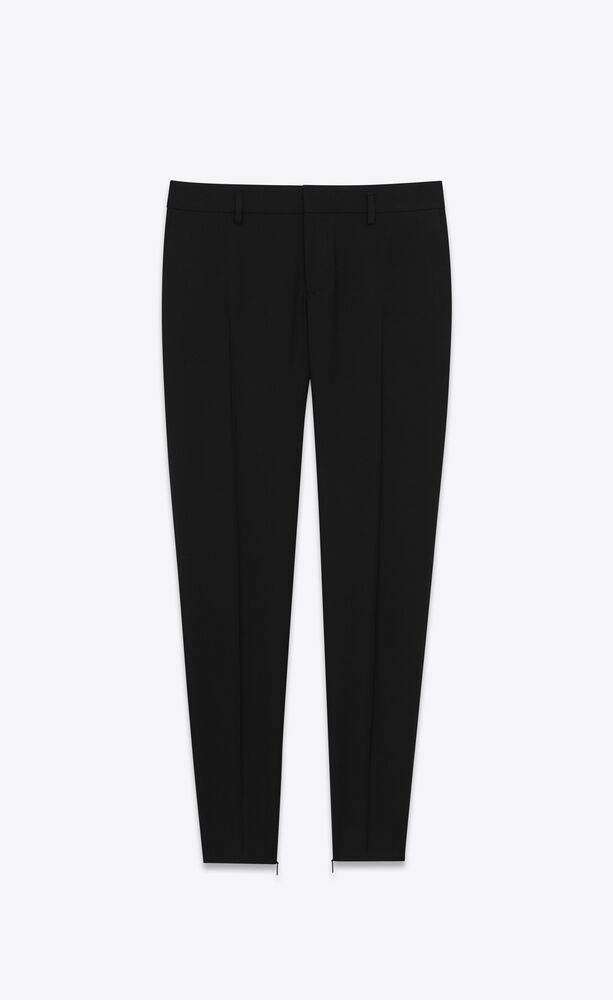o1b1hav110724 Skinny pants in gabardine in Black