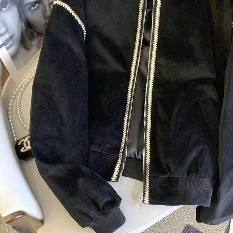 Vintage Black Contrast Stitch Bomber Jacket Size US M / EU 48-50 / 2 - 3 Thumbnail