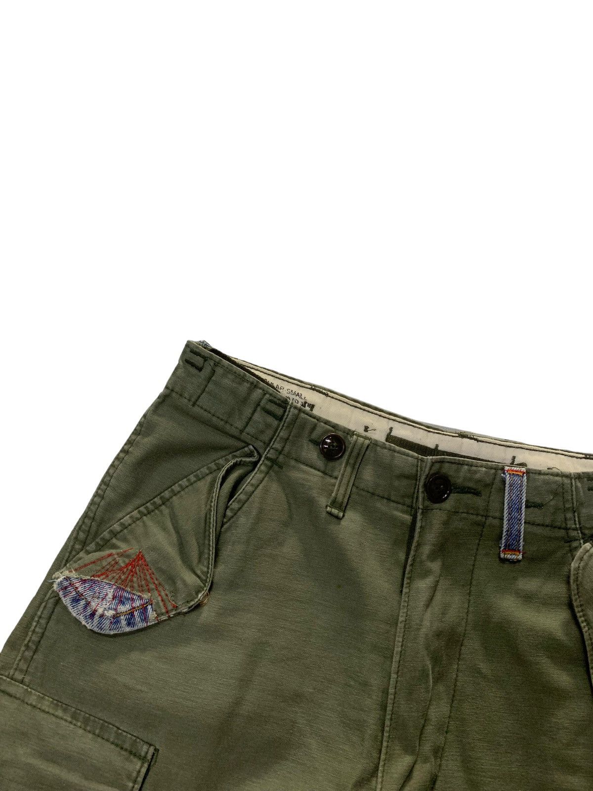 If Six Was Nine × Vintage Vintage Army Hybrid Reconstruct Cargo Baggy Jnco Y2k Style Size US 30 / EU 46 - 6 Thumbnail