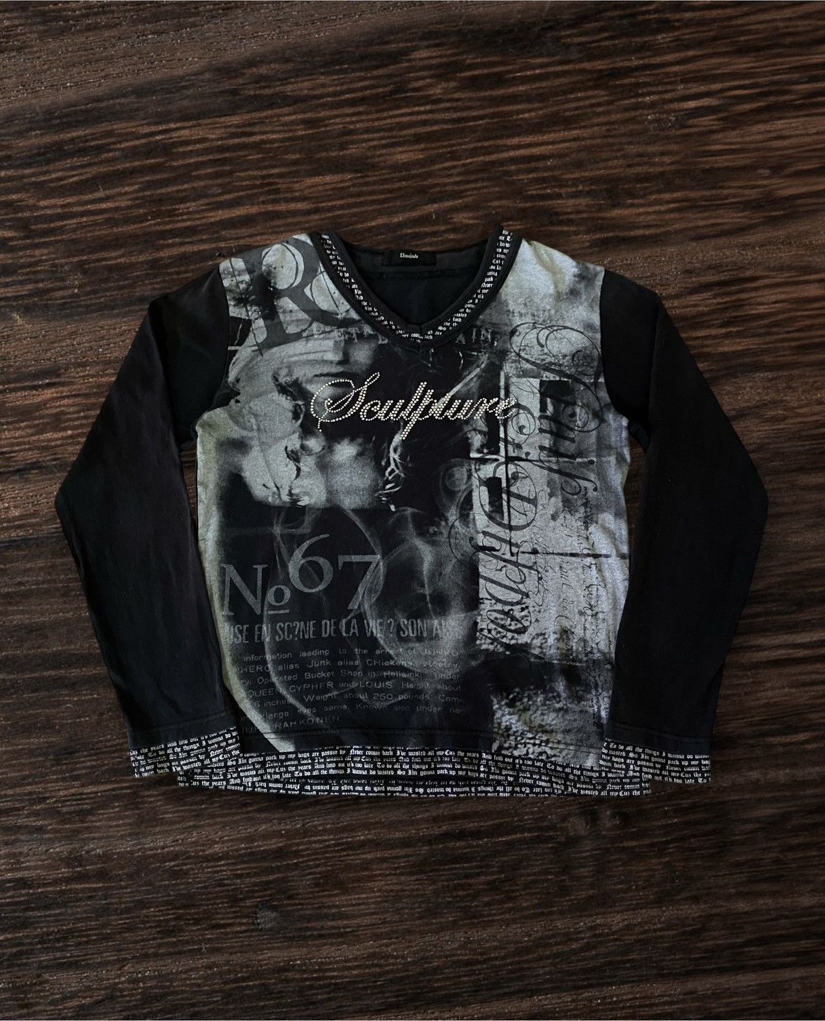 Japanese Brand Vintage Japanese Brand Double Layar Spellout Punk Style Size US S / EU 44-46 / 1 - 1 Thumbnail