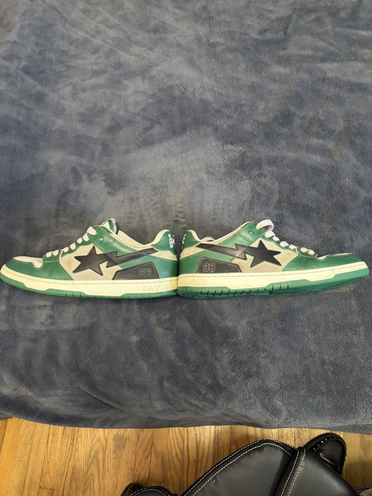 Bape Bapesta Sk8sta Green Grey Size US 11 / EU 44 - 8 Thumbnail