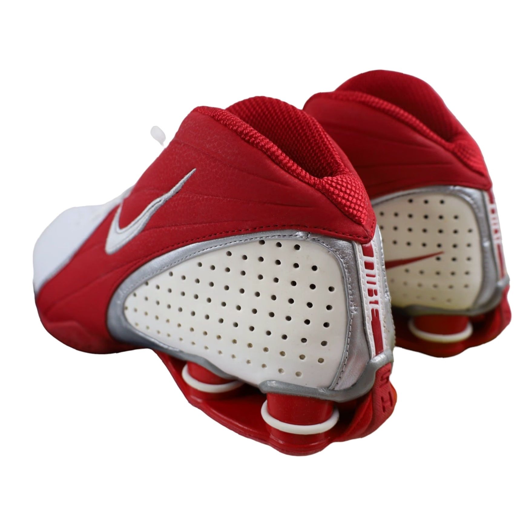 Nike VINTAGE Nike Shox Revolution Sneakers Basketball Womens 12 White Red Shox Revolution Womens Basketball Sneakers 12 White Red Mens Womens Boys Girls Size US 12 / IT 42 - 5 Thumbnail