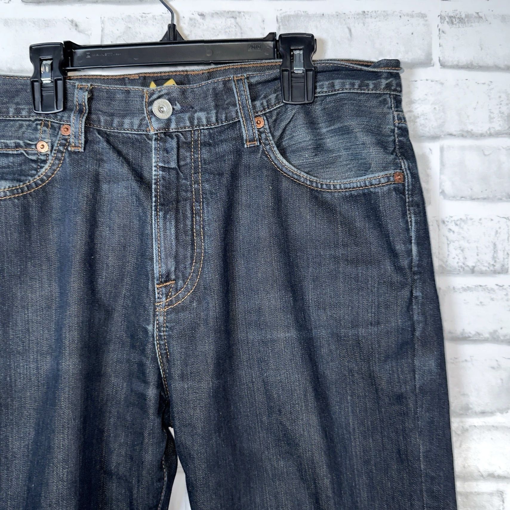 Lucky Brand VINTAGE Lucky Brand Jeans Men 32x28 Blue Straight Inseam 28 VTG Brand Size 32 Inseam 28 Blue Jeans Mens Size US 32 / EU 48 - 2 Thumbnail