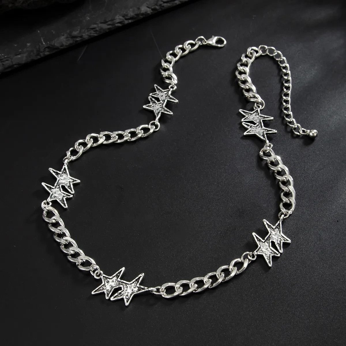 Vintage Star Pattern Luxury Style Necklace Size ONE SIZE - 4 Thumbnail