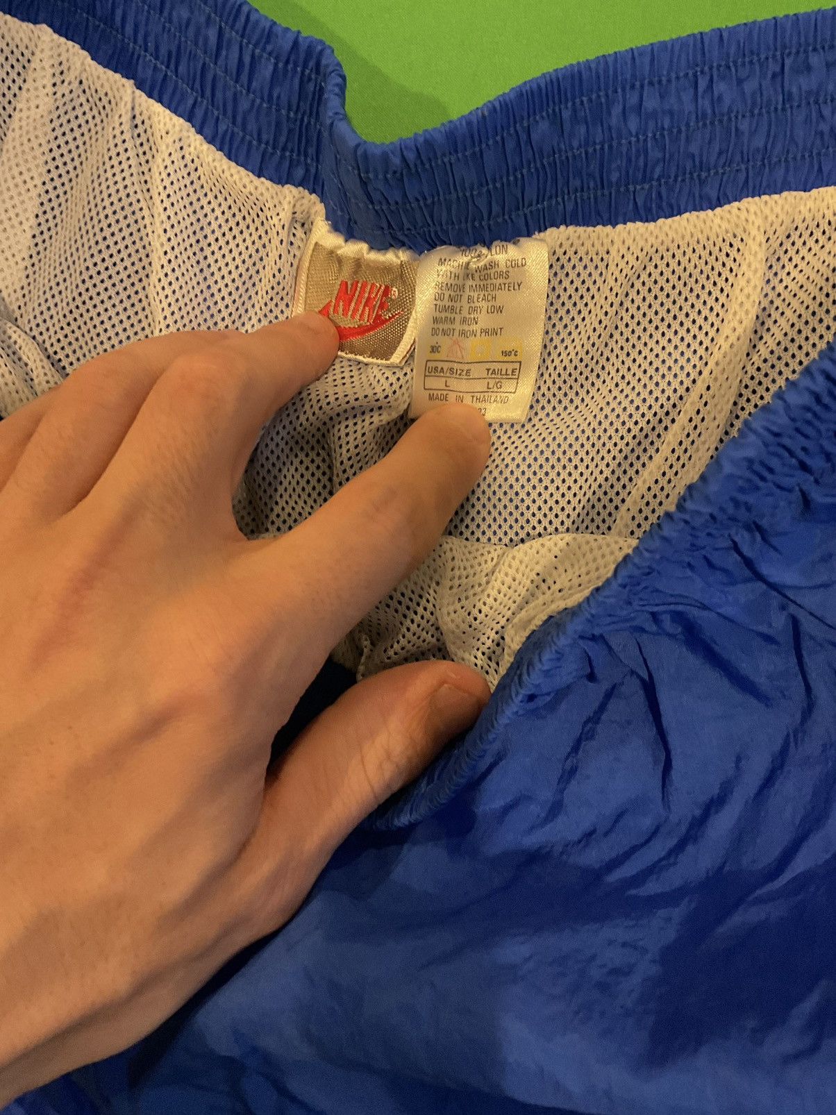 Nike × Vintage Vintage Blue Nike embroidered shorts Size US 34 / EU 50 - 3 Thumbnail