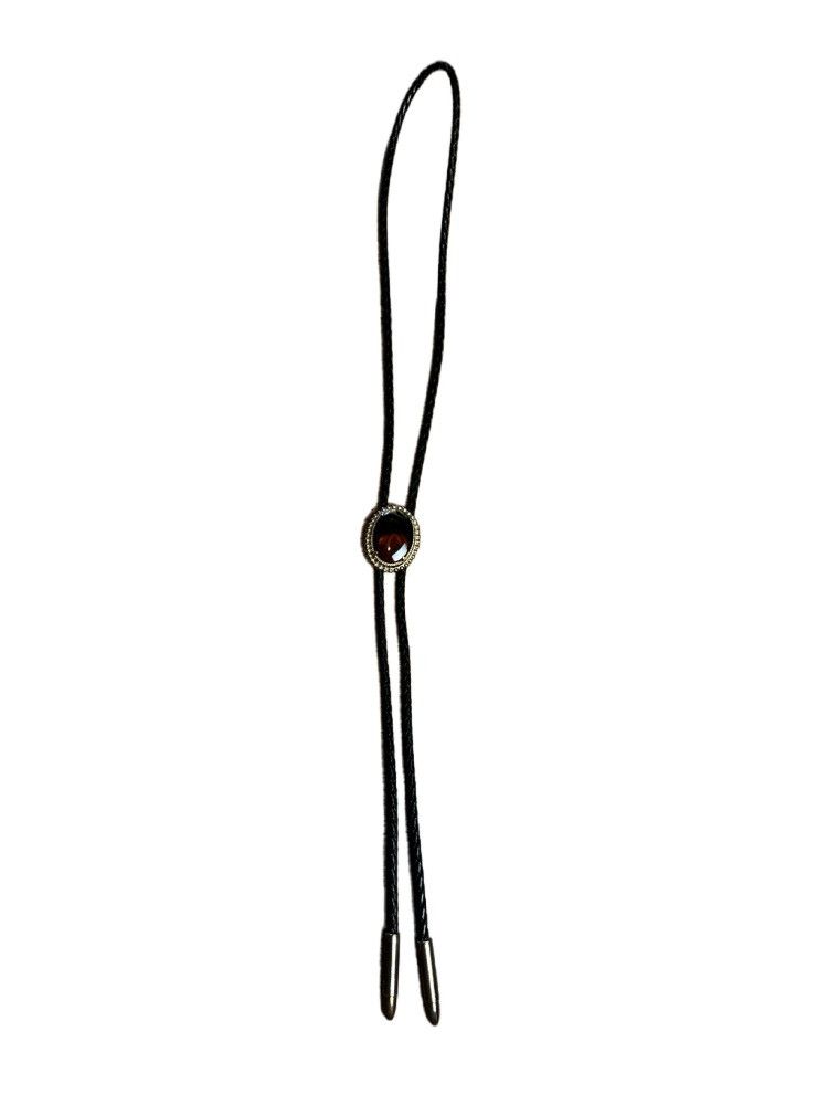 Vintage Vintage Tigers Eye Western Bolo Neck Tie with Bullet Tips Size ONE SIZE - 1 Thumbnail