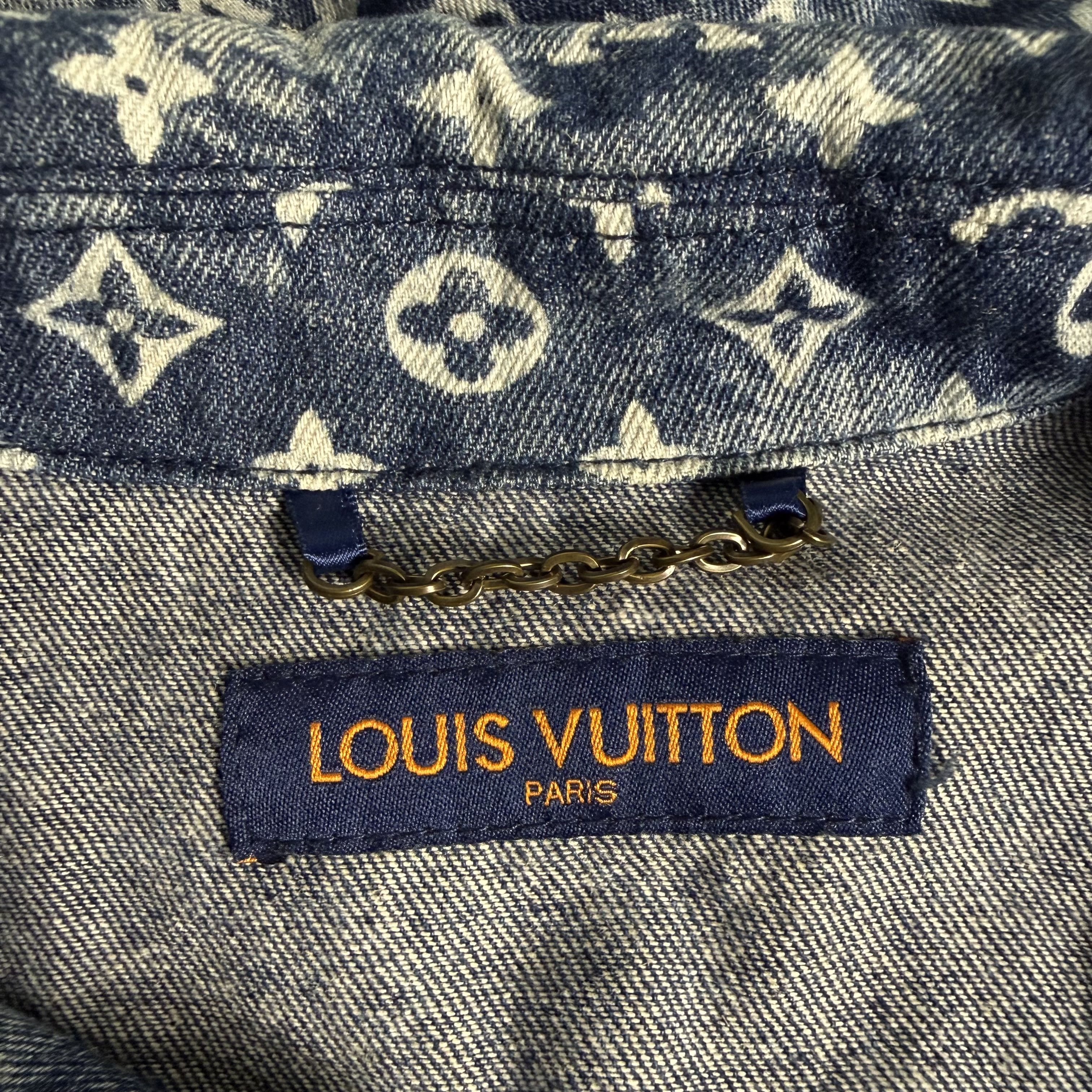 Louis Vuitton 🔥RARE🔥Louis Vuitton LV Bandana Denim OVP Button Up Shirt Size US XL / EU 56 / 4 - 5 Thumbnail