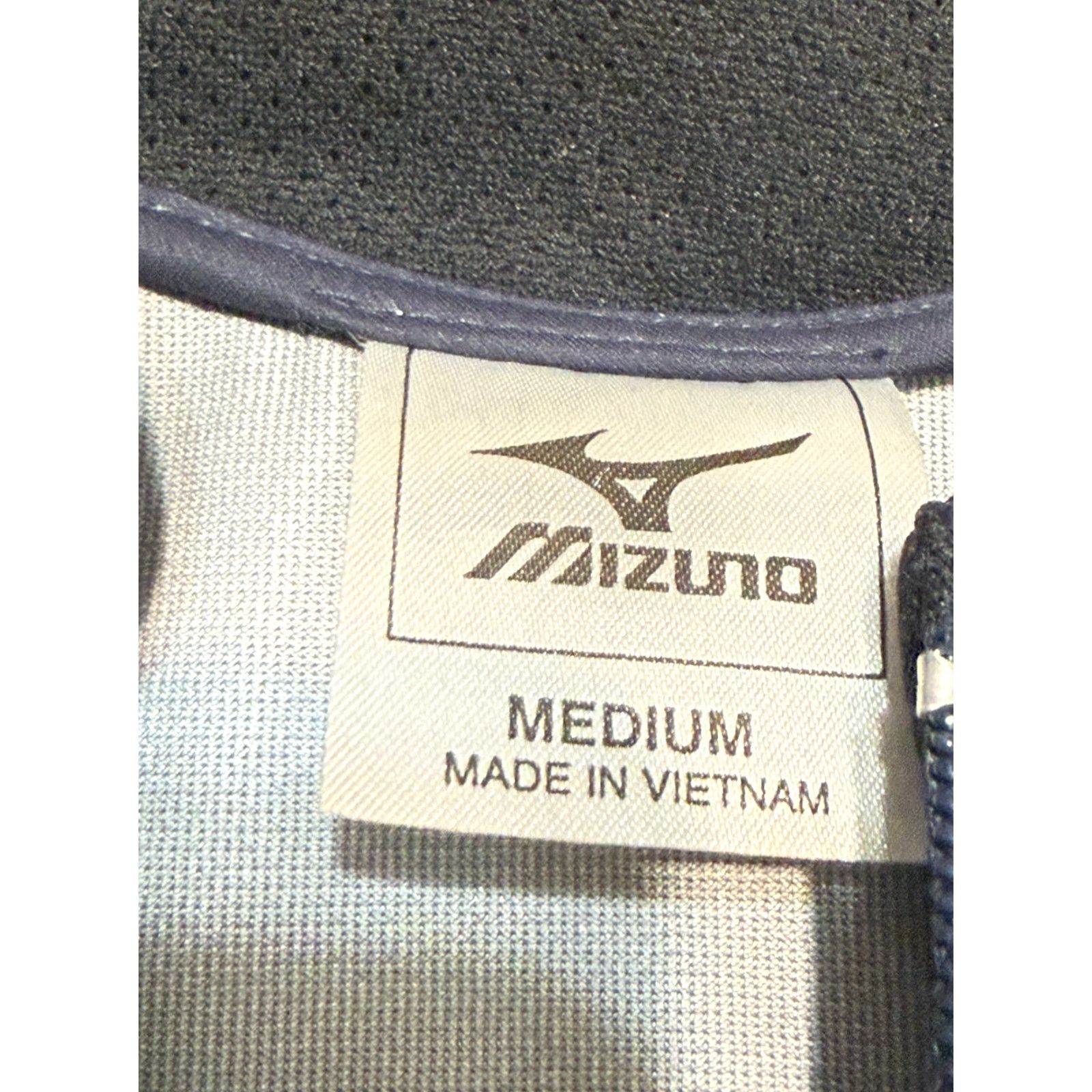 Mizuno Mizuno Jacket Mens Size Medium Blue Athletic Full Zip Long Sleeve Outdoor Windbreaker, Regular Fit, Solid, Polyester, Full Zip, Outdoor Activewear Size US M / EU 48-50 / 2 - 5 Thumbnail