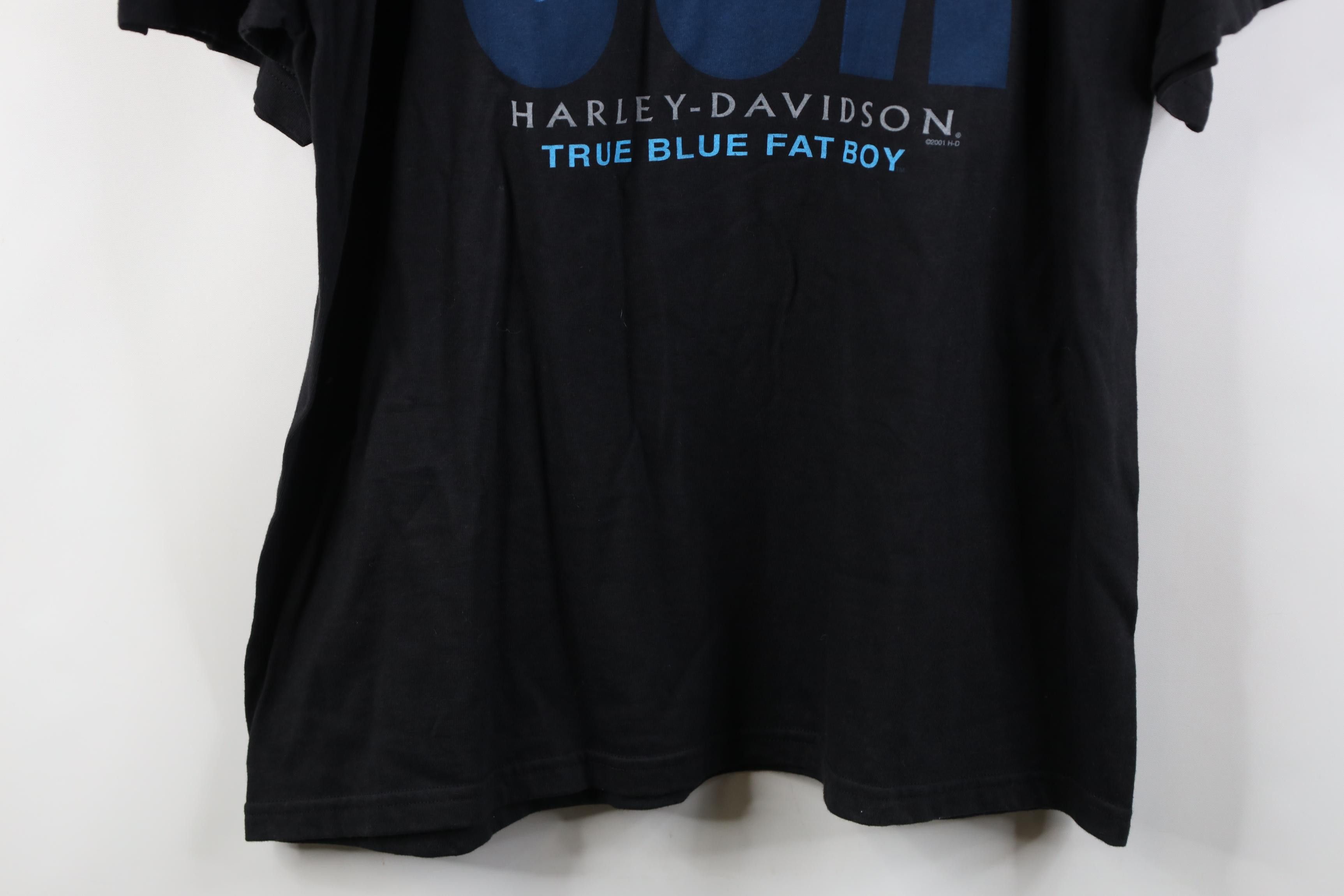 Harley Davidson Deadstock Vintage 2001 Harley Davidson T-Shirt Black USA Size US XL / EU 56 / 4 - 3 Thumbnail
