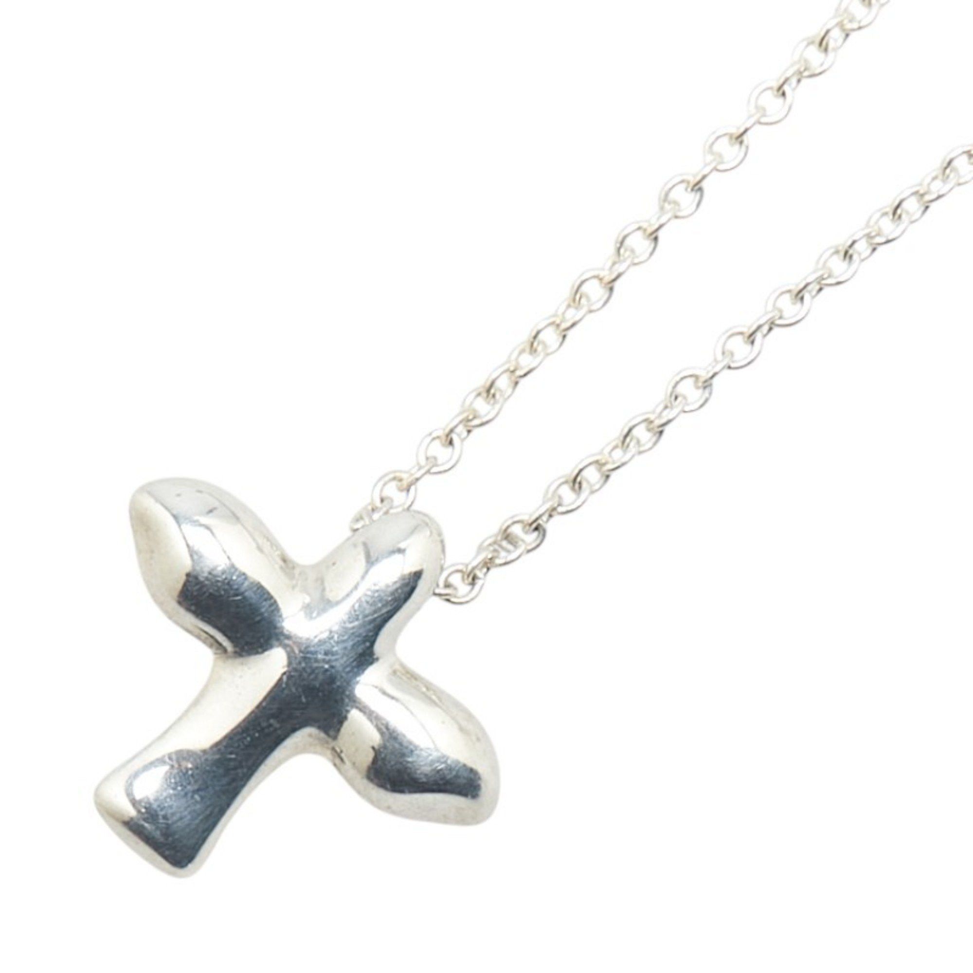 Tiffany & Co. Tiffany Bird Cross Necklace SV925 Silver Women
