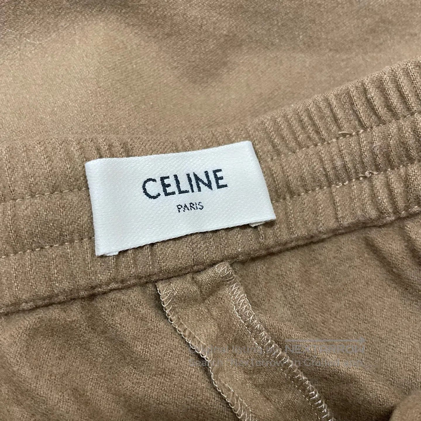 Celine CELINE Brown Drawstring Wide-Leg Pants| Size US 36 / EU 52 - 4 Thumbnail