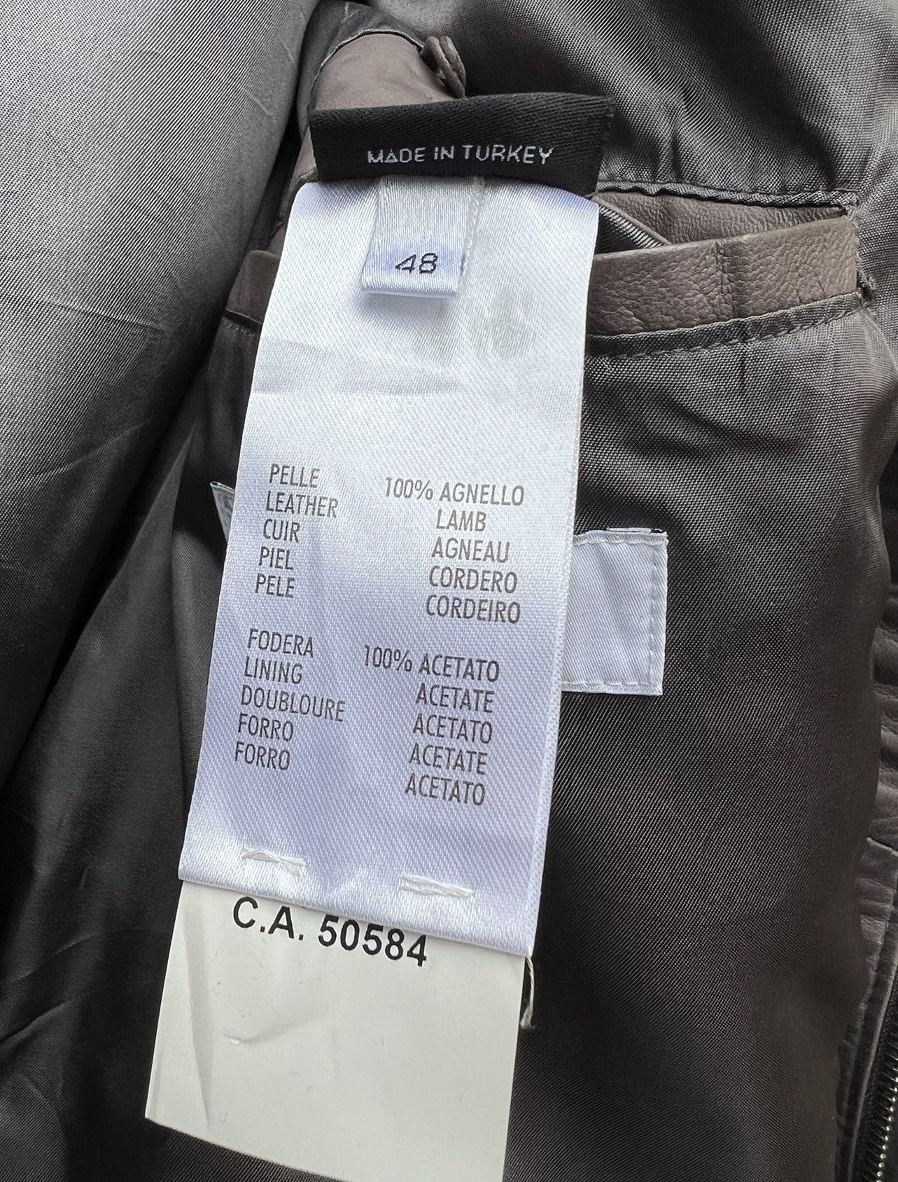 Versace Versace Collection Dirty Patina Lamb Leather Jacket Size US M / EU 48-50 / 2 - 24 Thumbnail