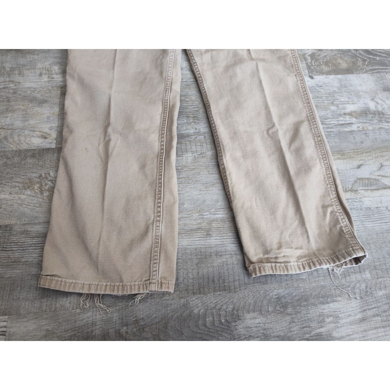 Carhartt Carhartt FR Relaxed Fit Canvas Carpenter Womens Pants Khaki Straight 18 Size 40" / US 18 - 2 Thumbnail