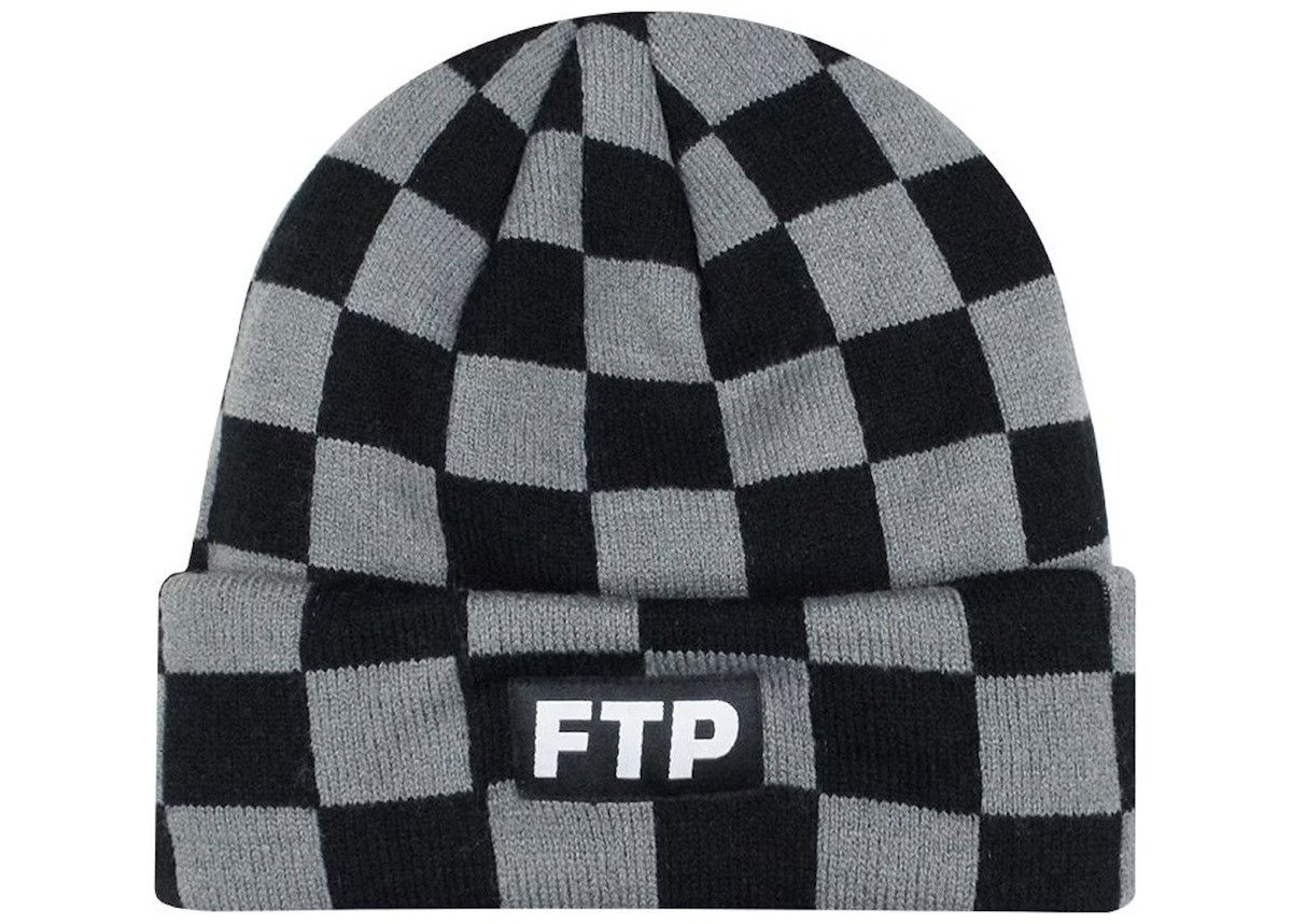 Fuck The Population Ftp checkered beanie Size ONE SIZE - 4 Thumbnail