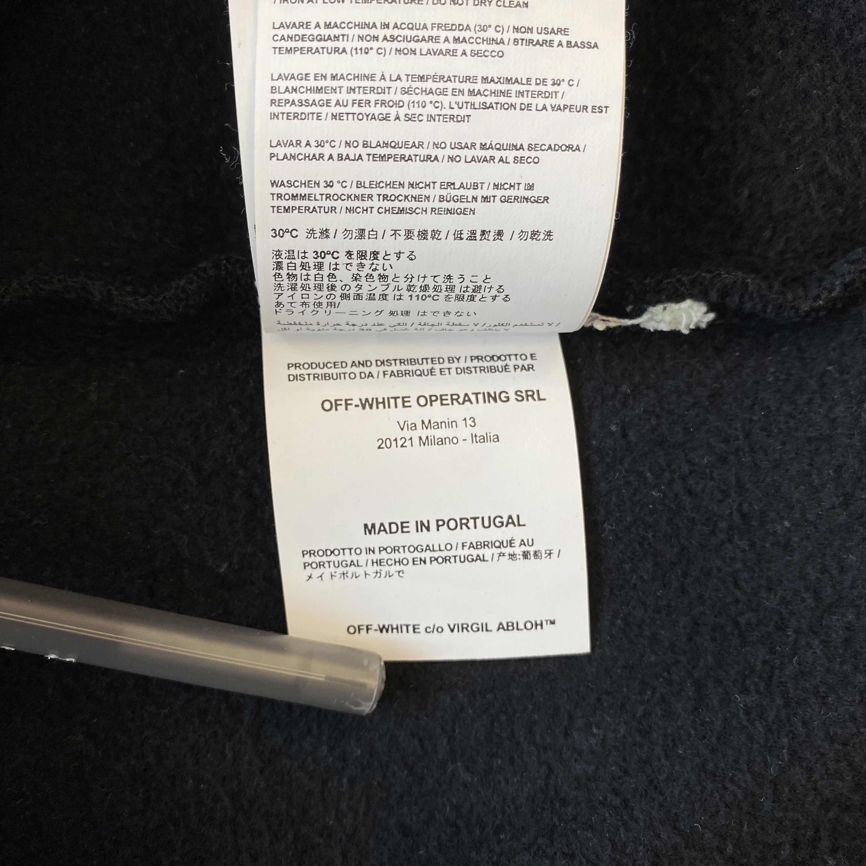 Off-White "OFF" Logo Print Oversized Sweatshirt Black [size S, fits L] Size US S / EU 44-46 / 1 - 9 Thumbnail