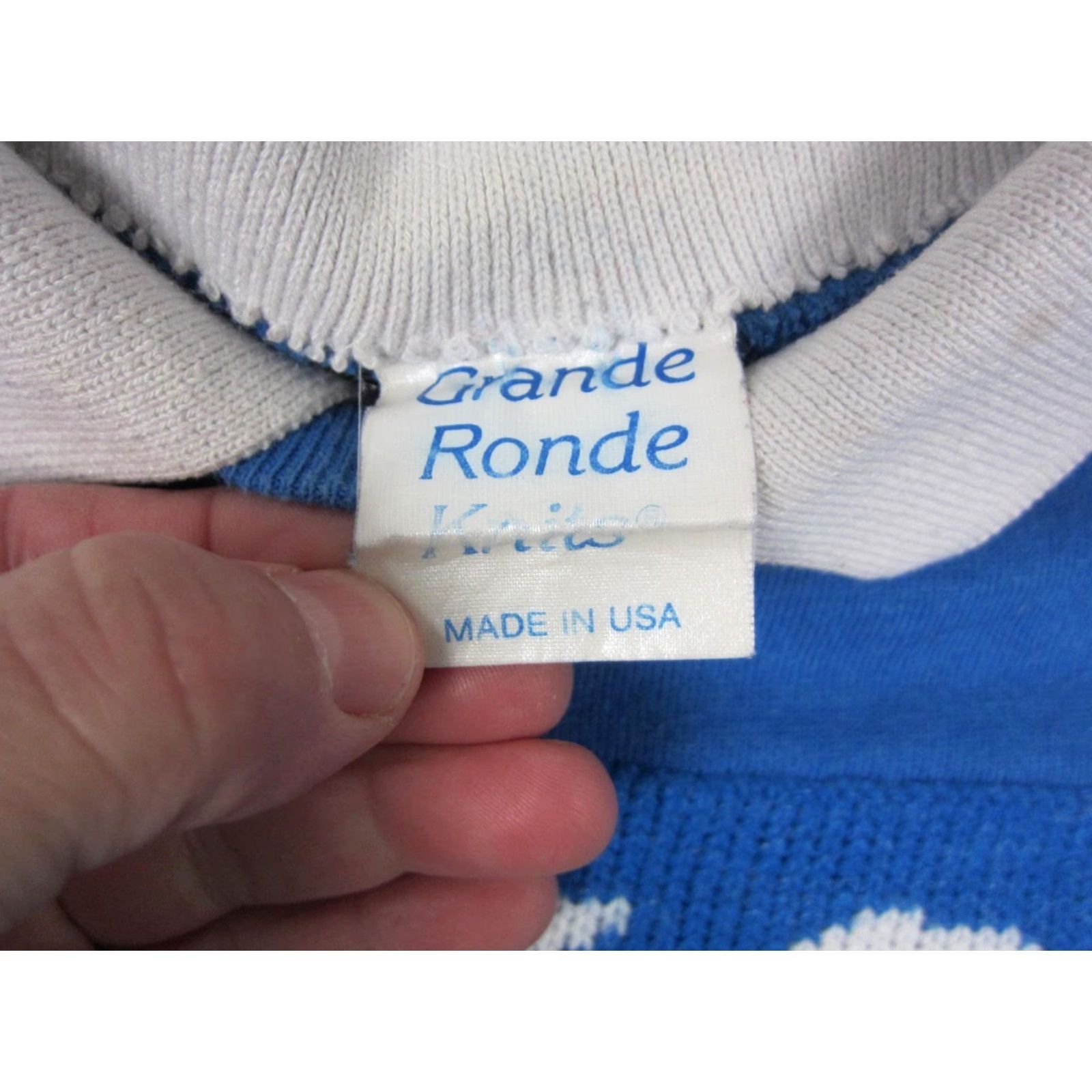 Hanes VINTAGE Hanes Sweater Mens L Blue Collared Knit Pullover 80s 90s City Classic Winter Fall Size US L / EU 52-54 / 3 - 5 Thumbnail