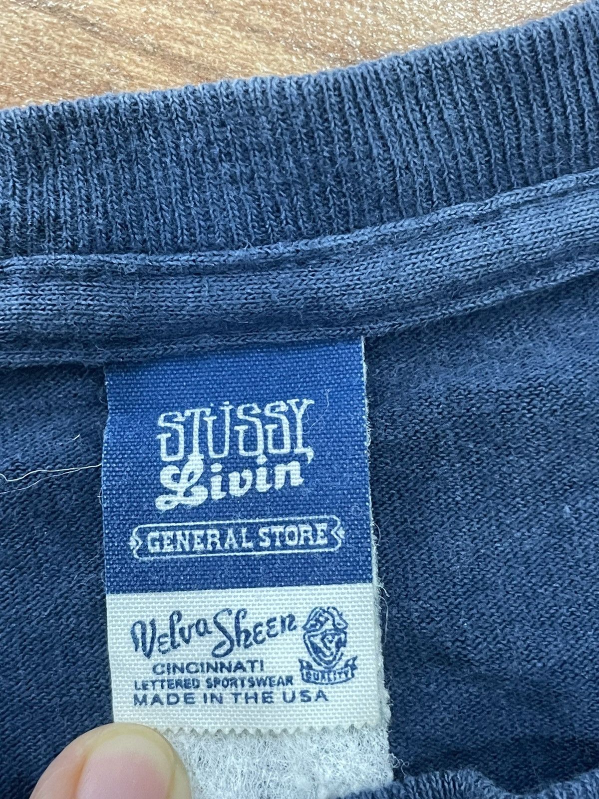 Stussy Stussy x Velva Sheen Tshirt Size US S / EU 44-46 / 1 - 4 Thumbnail