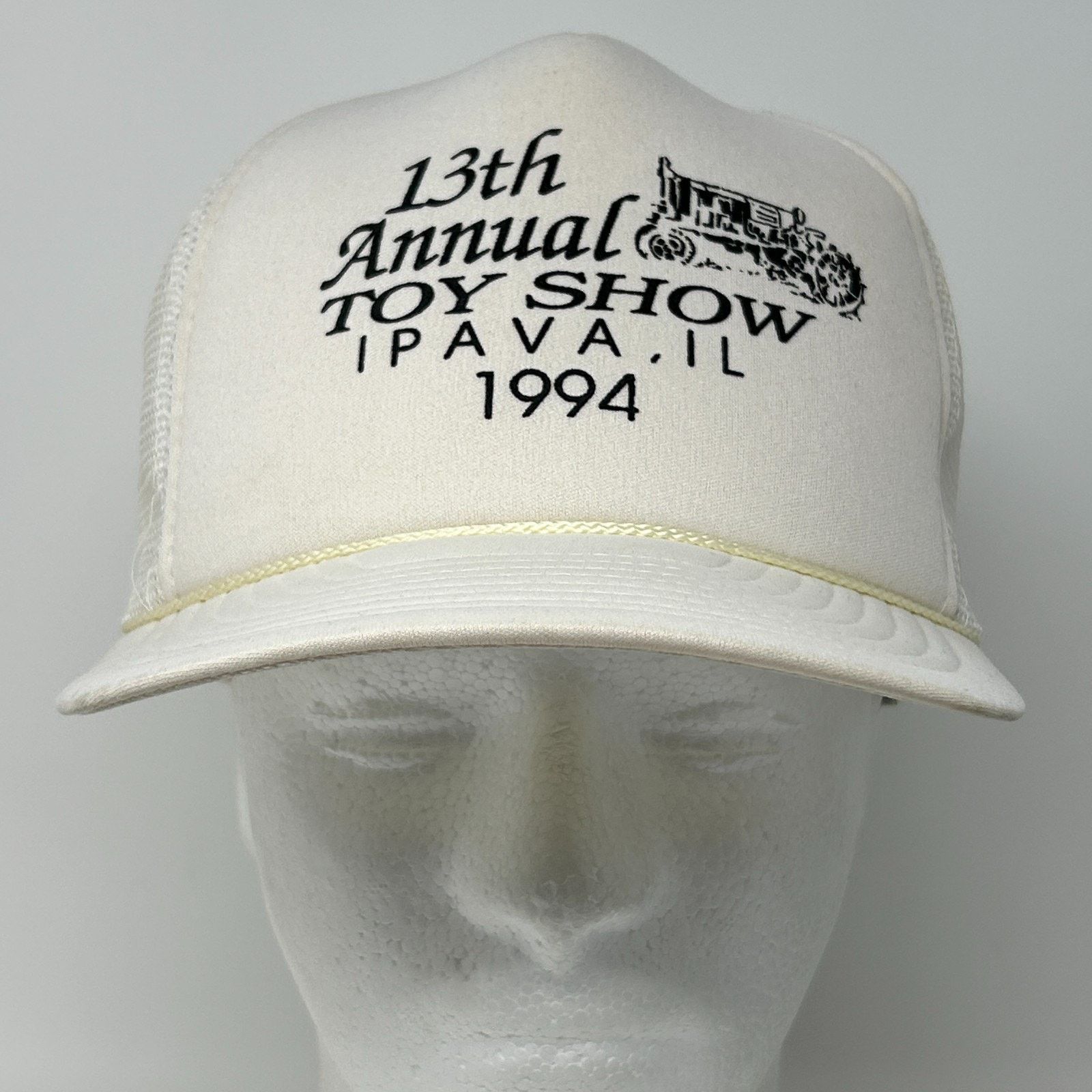 Vintage Vintage 90s Toy Show Ipava Illinois Trucker Hat Baseball Cap Size ONE SIZE - 2 Thumbnail