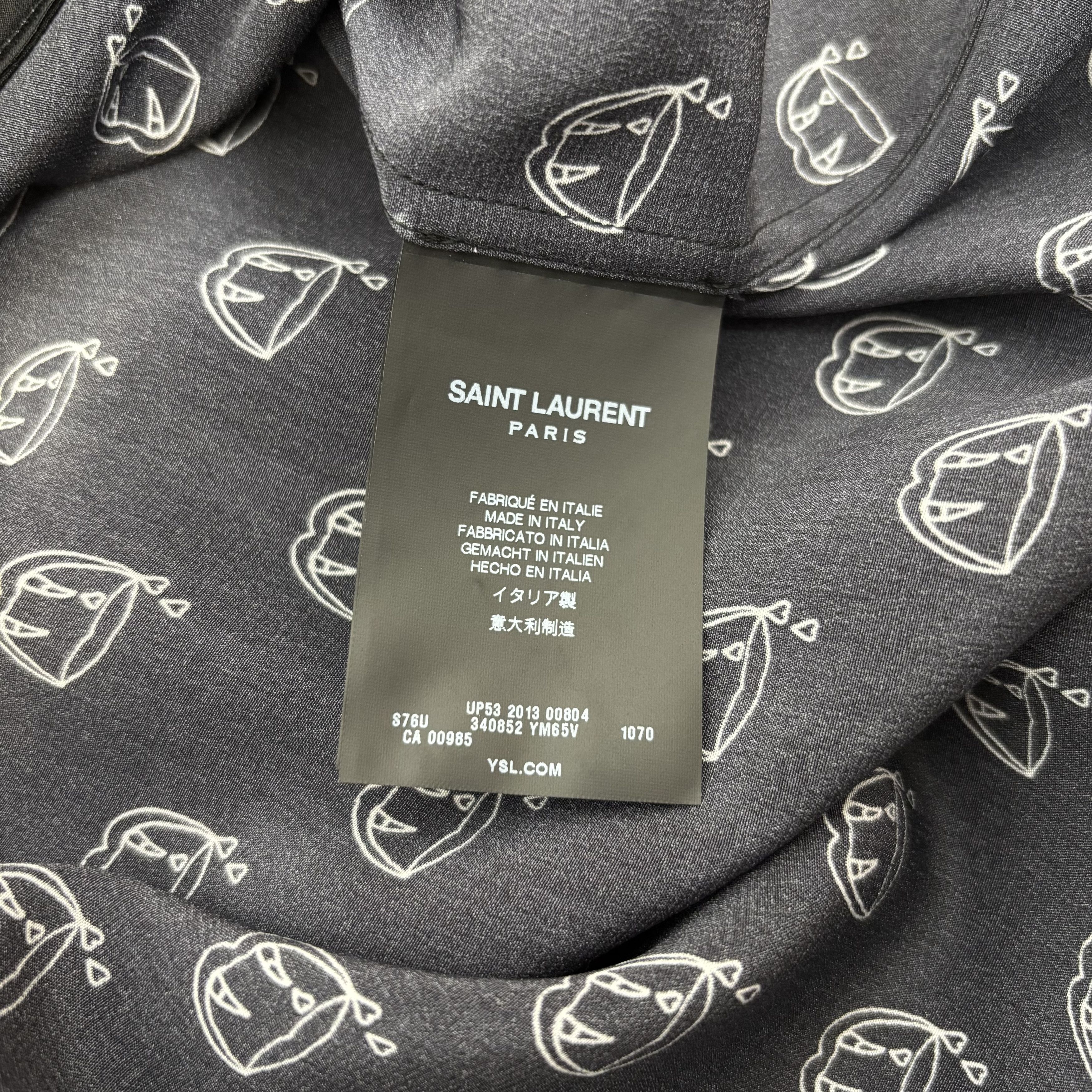 Saint Laurent Paris Saint Laurent Fang B&W Shirt Size US XL / EU 56 / 4 - 4 Thumbnail