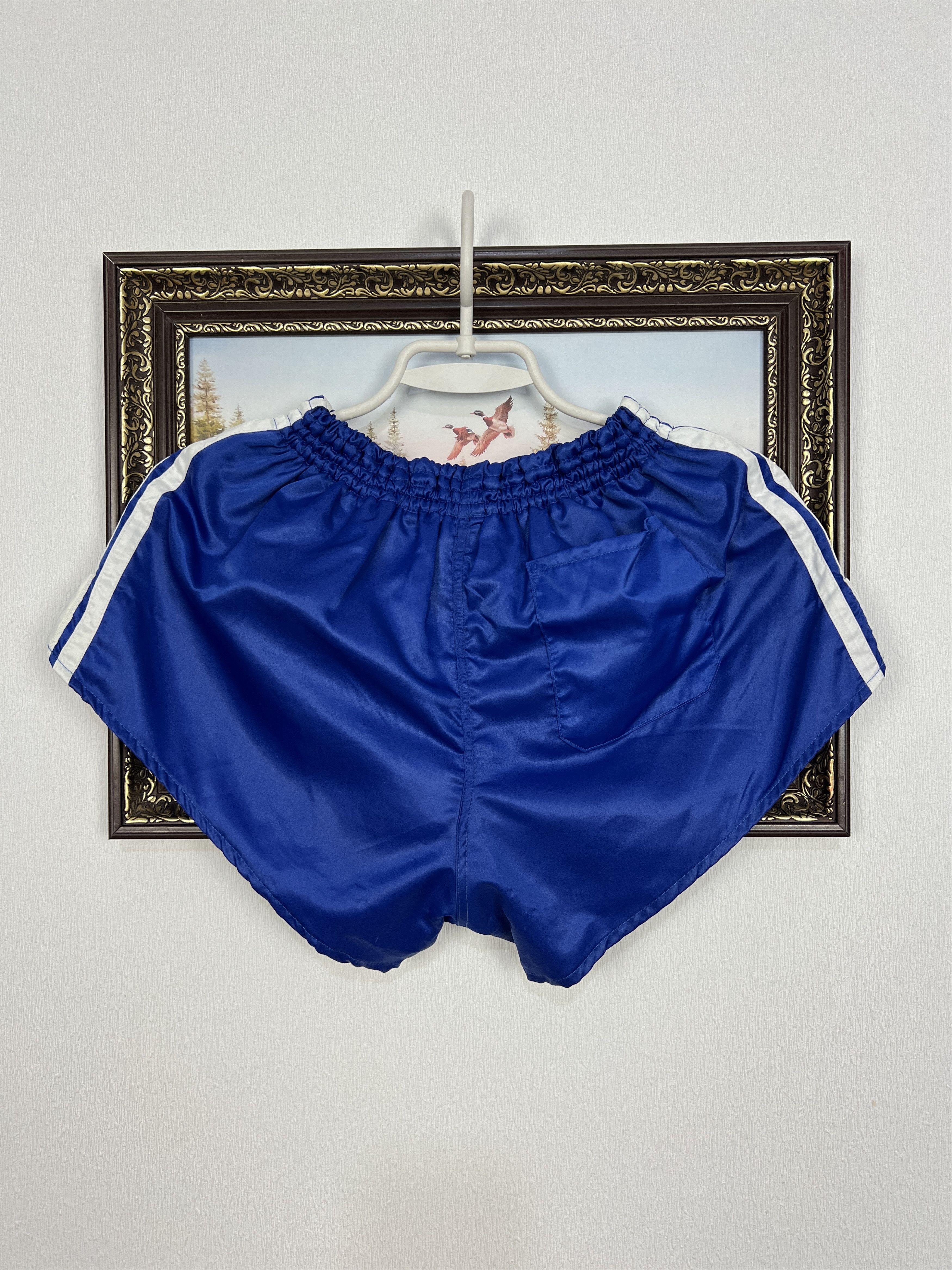 Adidas Vintage 90's Adidas West Germany Nylon Blue Shorts Mens L Size US 34 / EU 50 - 10 Thumbnail