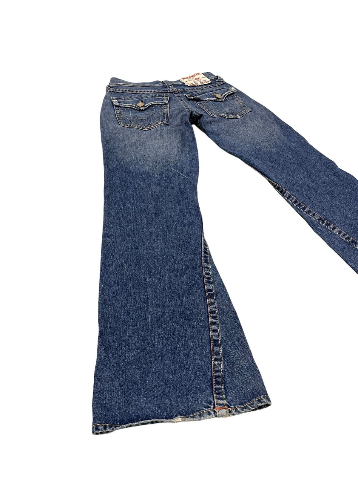 Japanese Brand Flare Jeans True Religion USA Distres Low Rise Boot Cut 7🟦1 Size US 30 / EU 46 - 11 Thumbnail