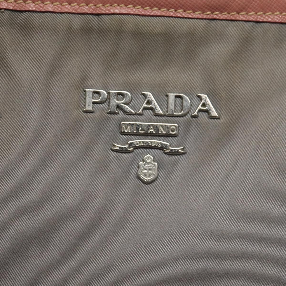 Prada PRADA Tote Bag Nylon Gray Size ONE SIZE - 16 Thumbnail