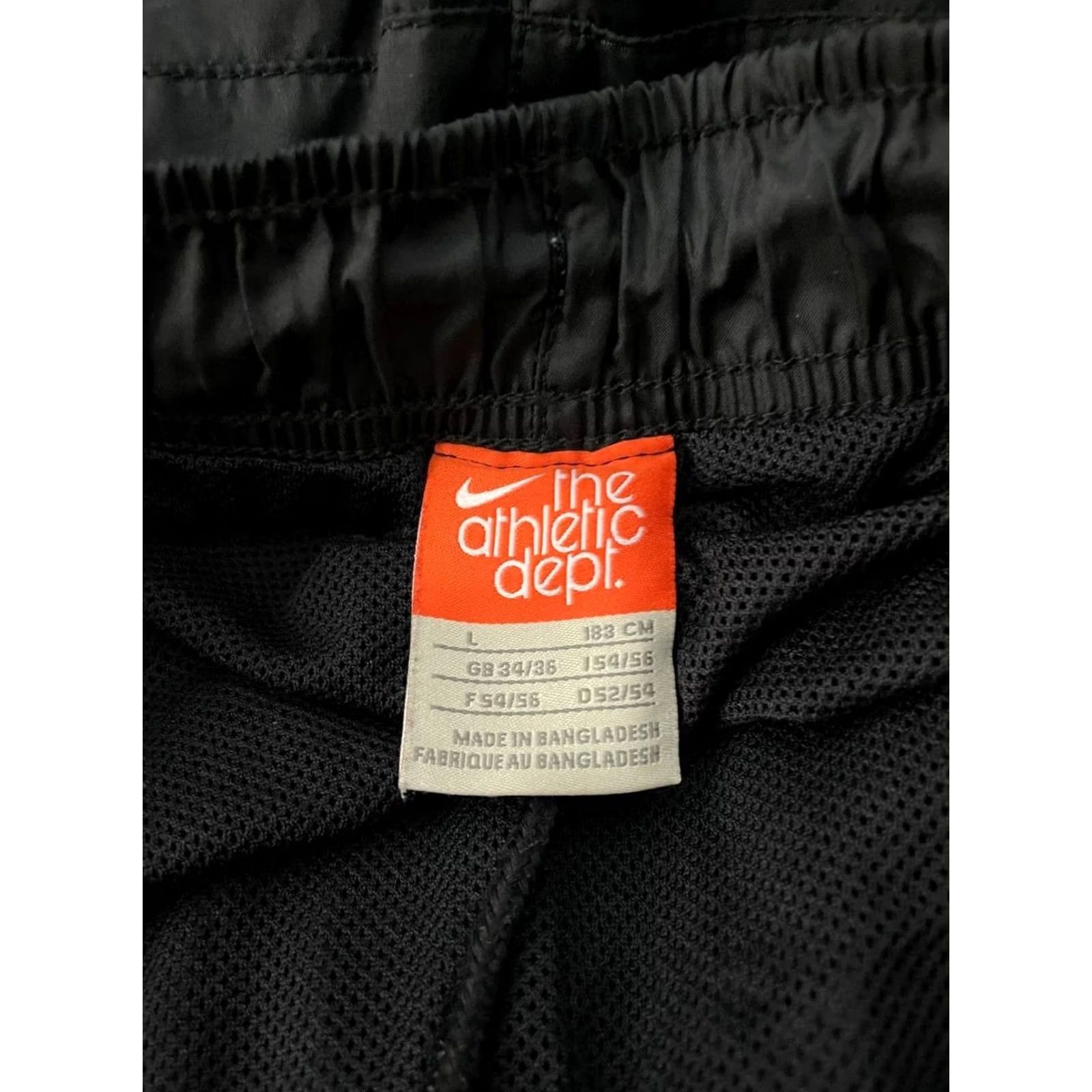 Nike Vintage Nike Pants Mens Size L Black Athletic Dept Track Elastic Waist Trouser Size US 33 - 6 Thumbnail