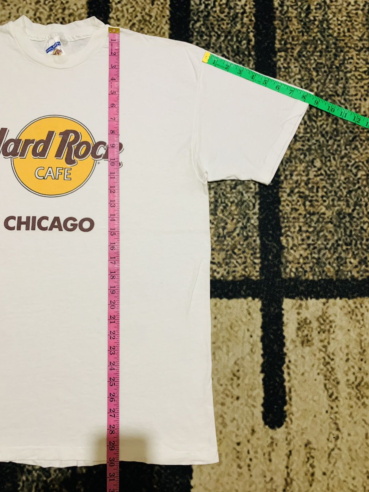 Hard Rock Cafe LAST DROP#Vintage Hard Rock Cafe Chicago Made In USA Size US L / EU 52-54 / 3 - 5 Thumbnail