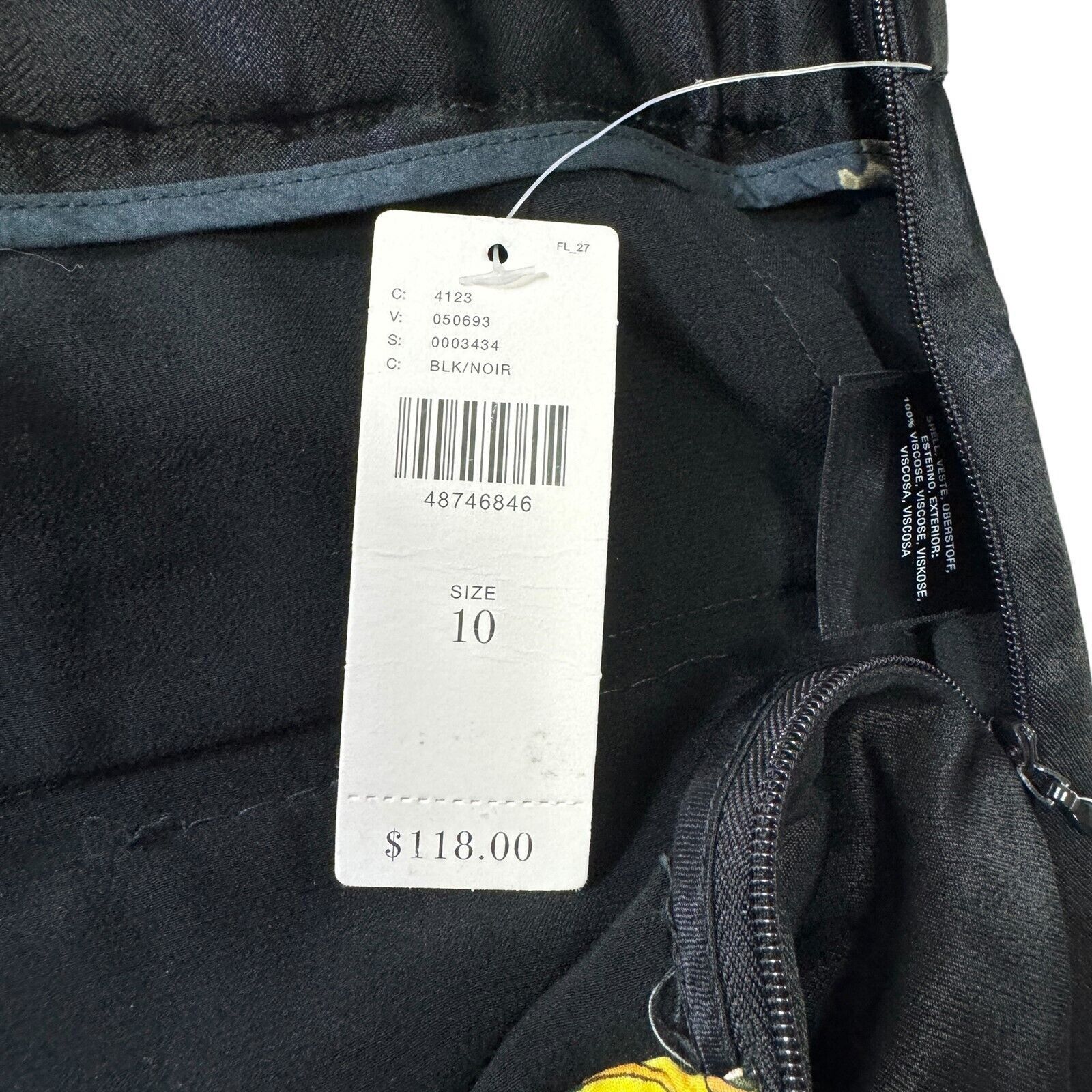 Anthropologie Anthropologie Ett:Twa Black Satin Dress Pants Size 10 Tie Wa Size 32" / US 10 / IT 46 - 12 Thumbnail