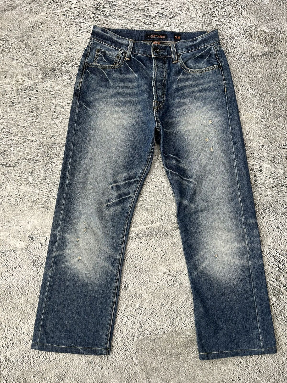 Ed Hardy Ed Hardy Christian Audigier vintage jeans big logo pants Size US 31 - 5 Thumbnail