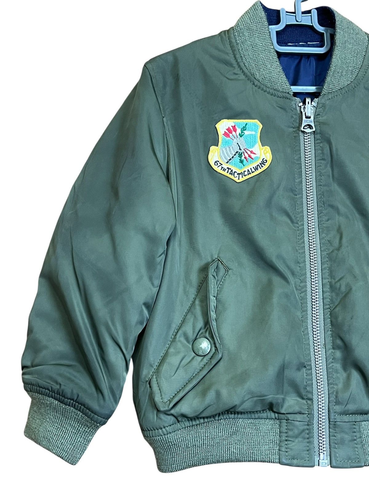 Polo Ralph Lauren POLO RALPH LAUREN kids us army reversible bomber jacket Size US XXS / EU 40 - 7 Thumbnail