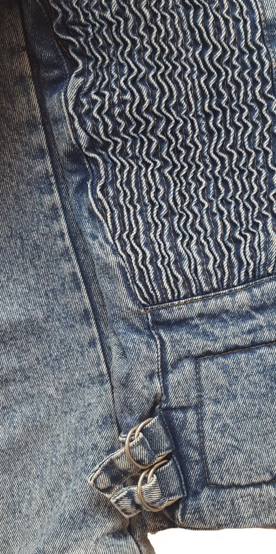Other Rare Vintage 90s Denim Biker Jacket – Blue Style BY Premier Size US M / EU 48-50 / 2 - 6 Thumbnail