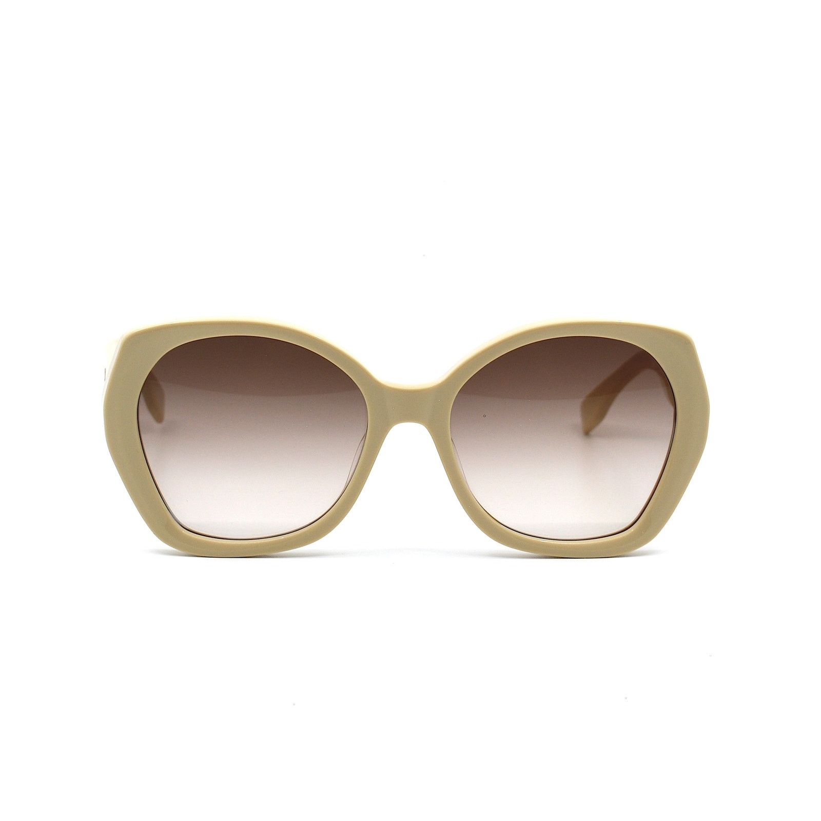 Fendi NEW FENDI FE40112I 57F SHINY BEIGE BROWN GRADIENT SUNGLASSES Size ONE SIZE - 3 Thumbnail