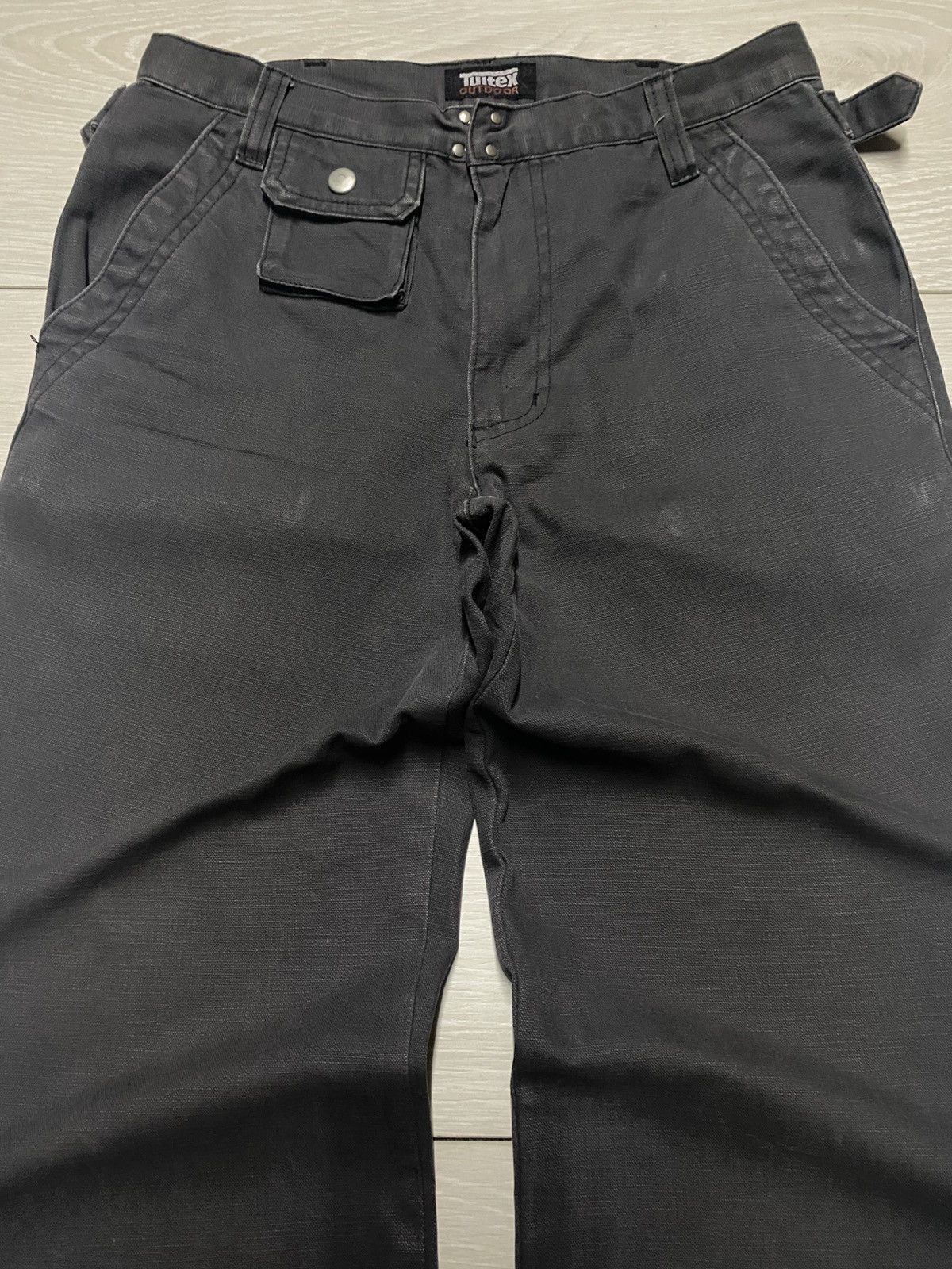 Tultex Vintage Tultex Outdoor Buckle Distressed Denim Enough Baggy Size US 28 / EU 44 - 3 Thumbnail