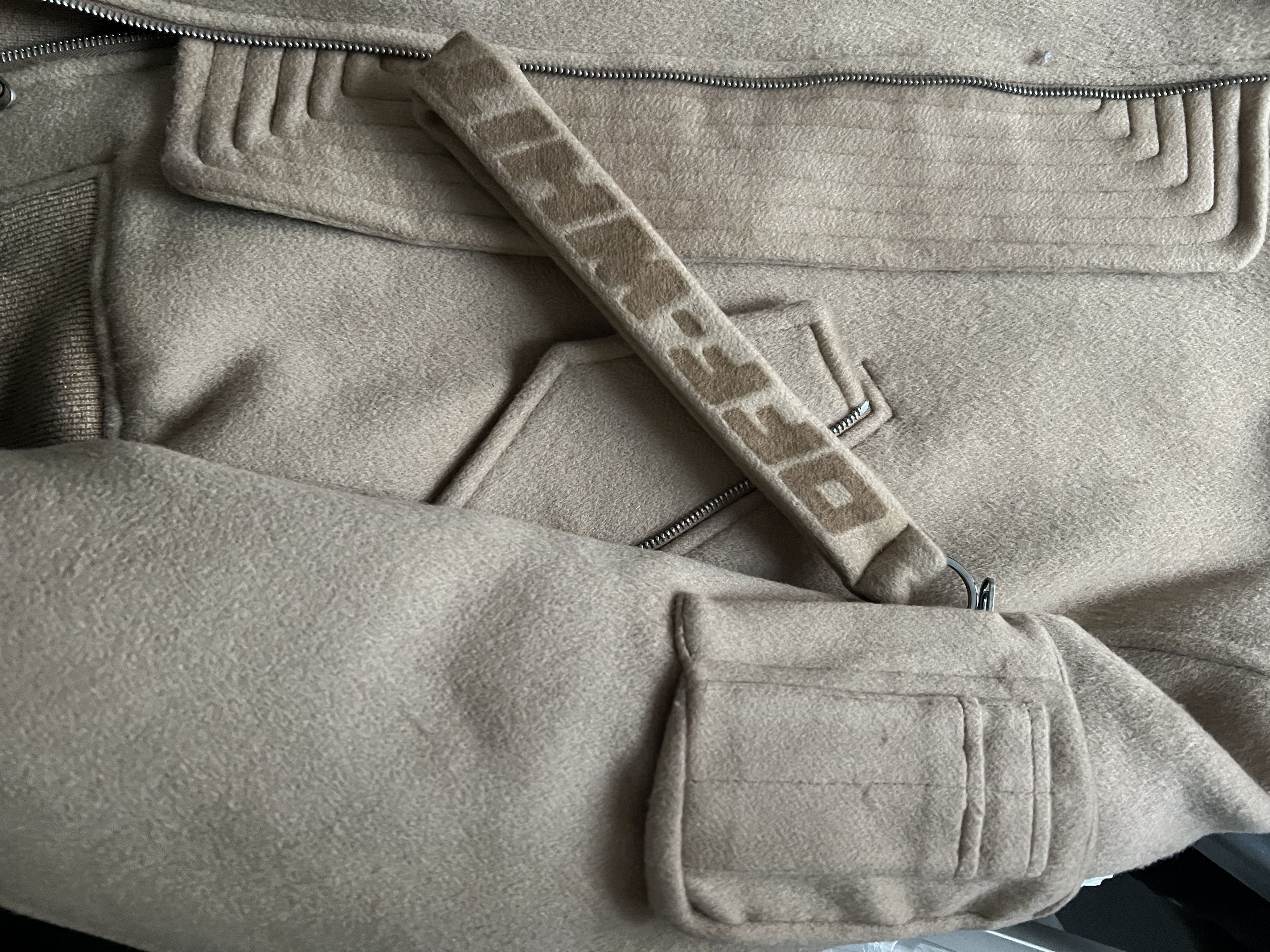 Off-White Retail $4000 Cashmere Bomber Sz. 50 EU. Camel Size US M / EU 48-50 / 2 - 19 Thumbnail