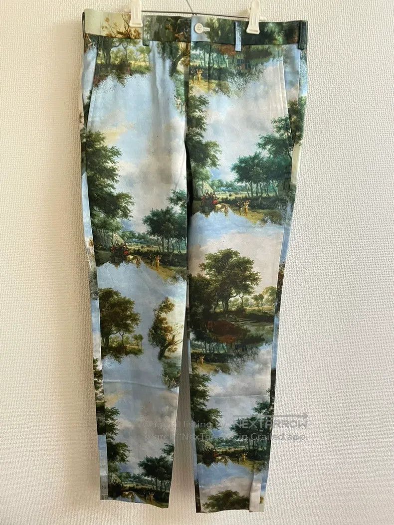 Comme des Garcons Comme Des Garcons size S Main Line Scenery Printed Pants Size 23" - 1 Thumbnail