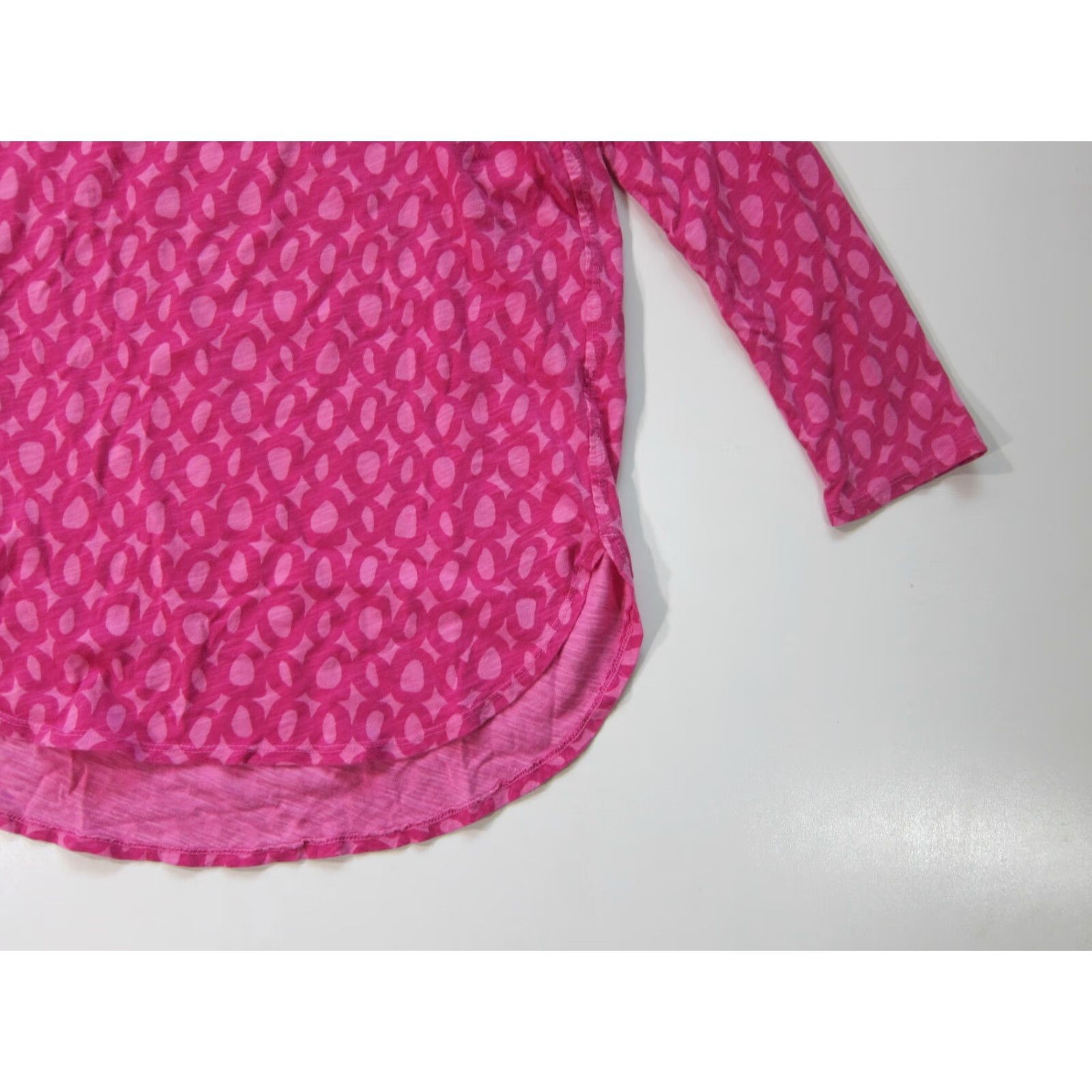 Pinko Fresh Produce 100% Cotton Pink Polka Dot 3/4 Sleeve Round Neck T-Shirt Blouse XS Size XS / US 0-2 / IT 36-38 - 5 Thumbnail