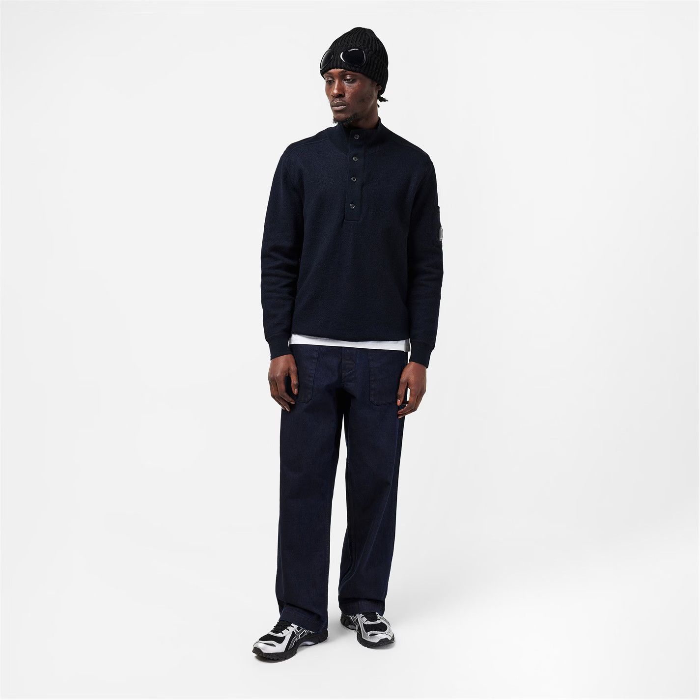 C.P. Company o1g2r1mq0426 Crew Neck Jumper in Blue Size US S / EU 44-46 / 1 - 5 Thumbnail