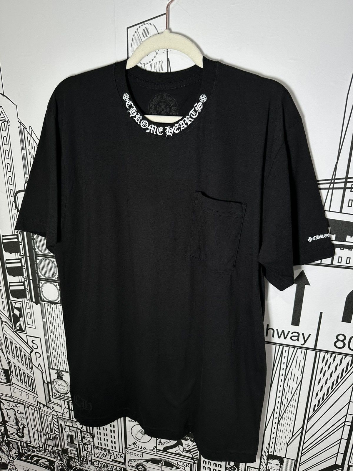 Chrome Hearts Chrome Hearts Neck Logo Tee Large Black Size US L / EU 52-54 / 3 - 2 Thumbnail