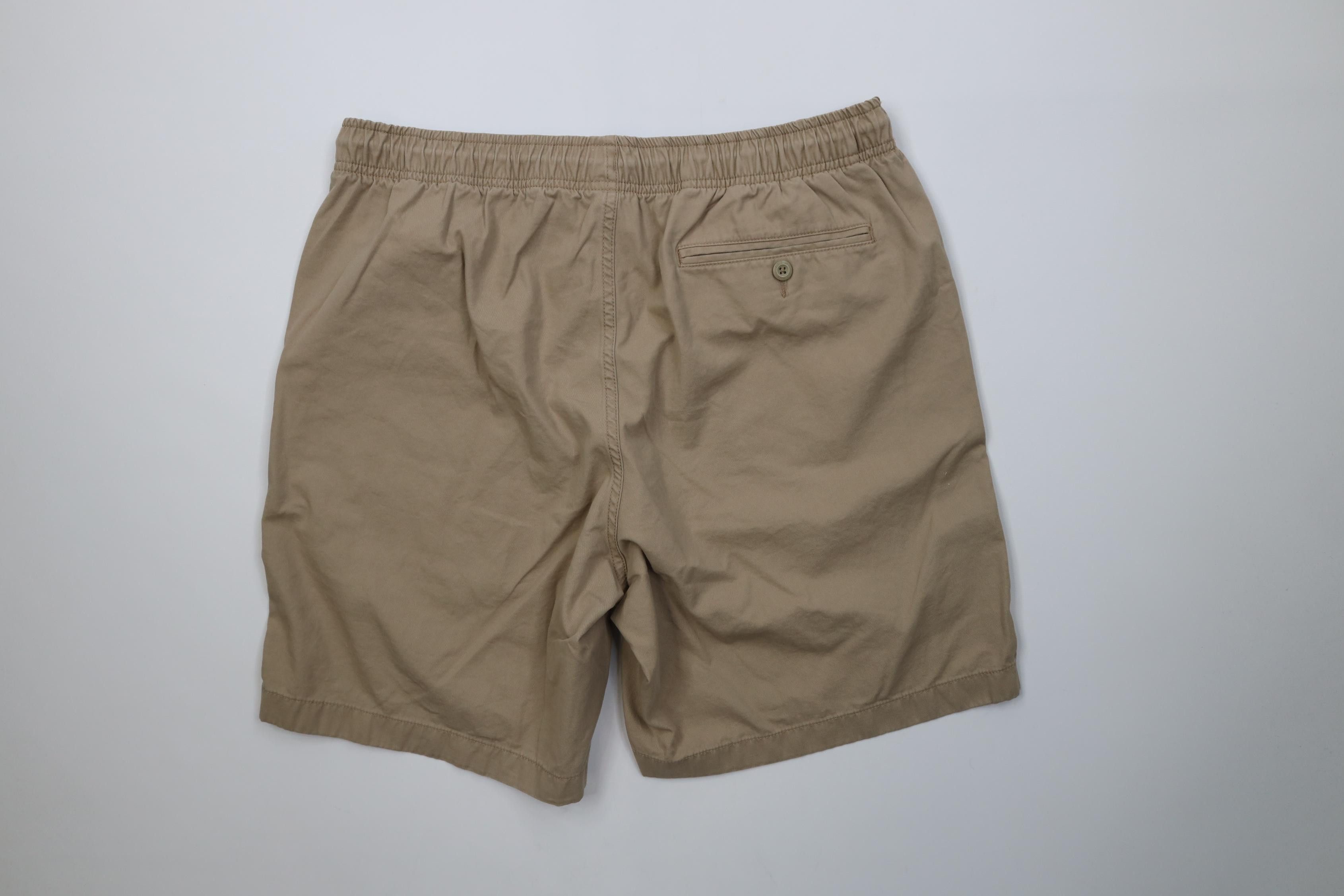 L.L. Bean Vintage 90s Y2K LL Bean Above Knee Shorts Beige Tan Cotton Size US 34 / EU 50 - 7 Thumbnail