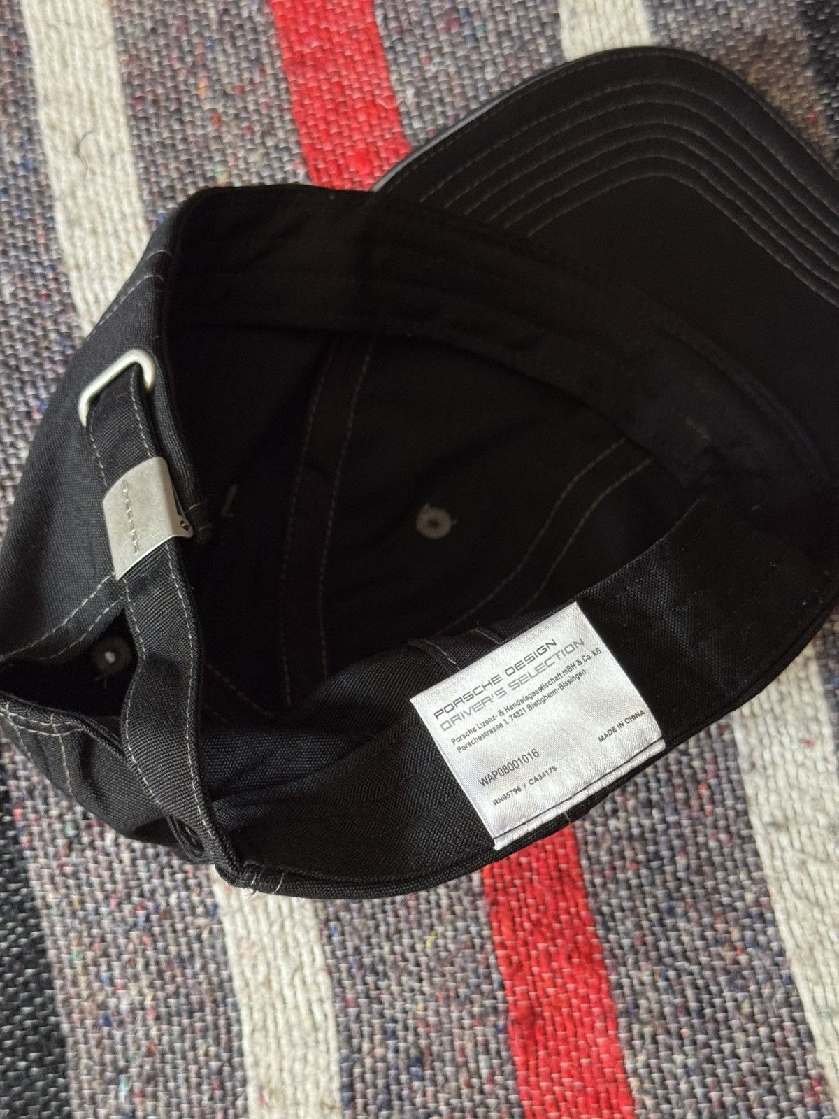 Porsche Design Porsche Design y2k “Black” Moto Racing Formula 1 Hat Size ONE SIZE - 6 Thumbnail