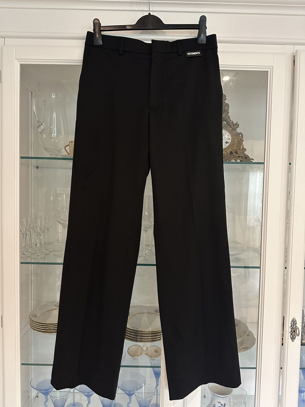 Vetements VETEMENTS Black Wide-Leg Tailored Trousers | Grailed