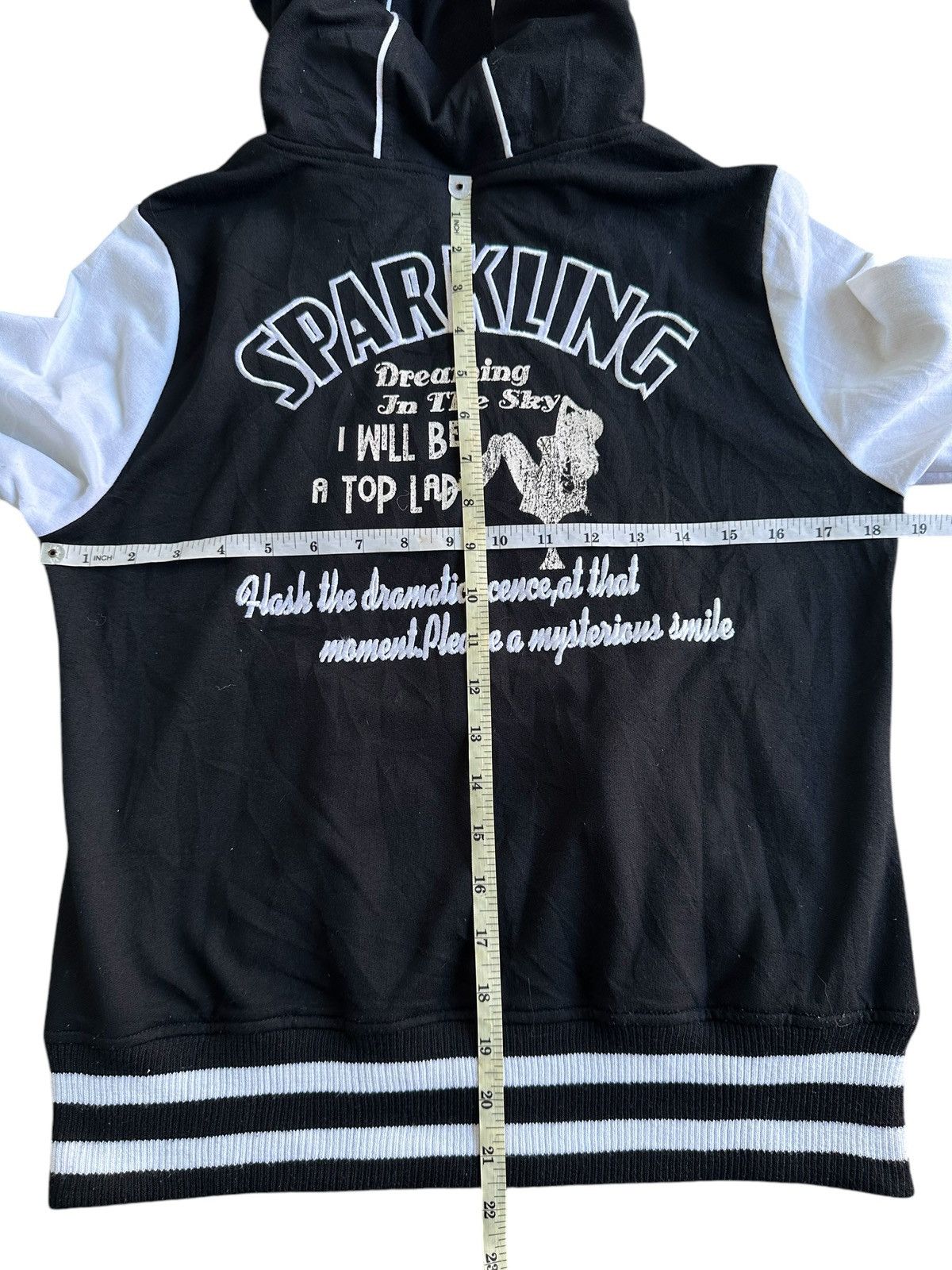 Hysteric Glamour 2000s DREAMING IN THE SKY VARSITY BUTTON HOODIE Size US M / EU 48-50 / 2 - 7 Thumbnail