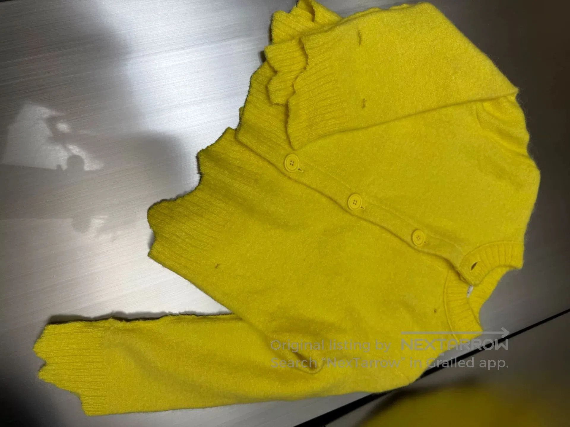 Acne Studios Acne Studios Yellow Knit Sweater XXS. Size US XXS / EU 40 - 3 Thumbnail