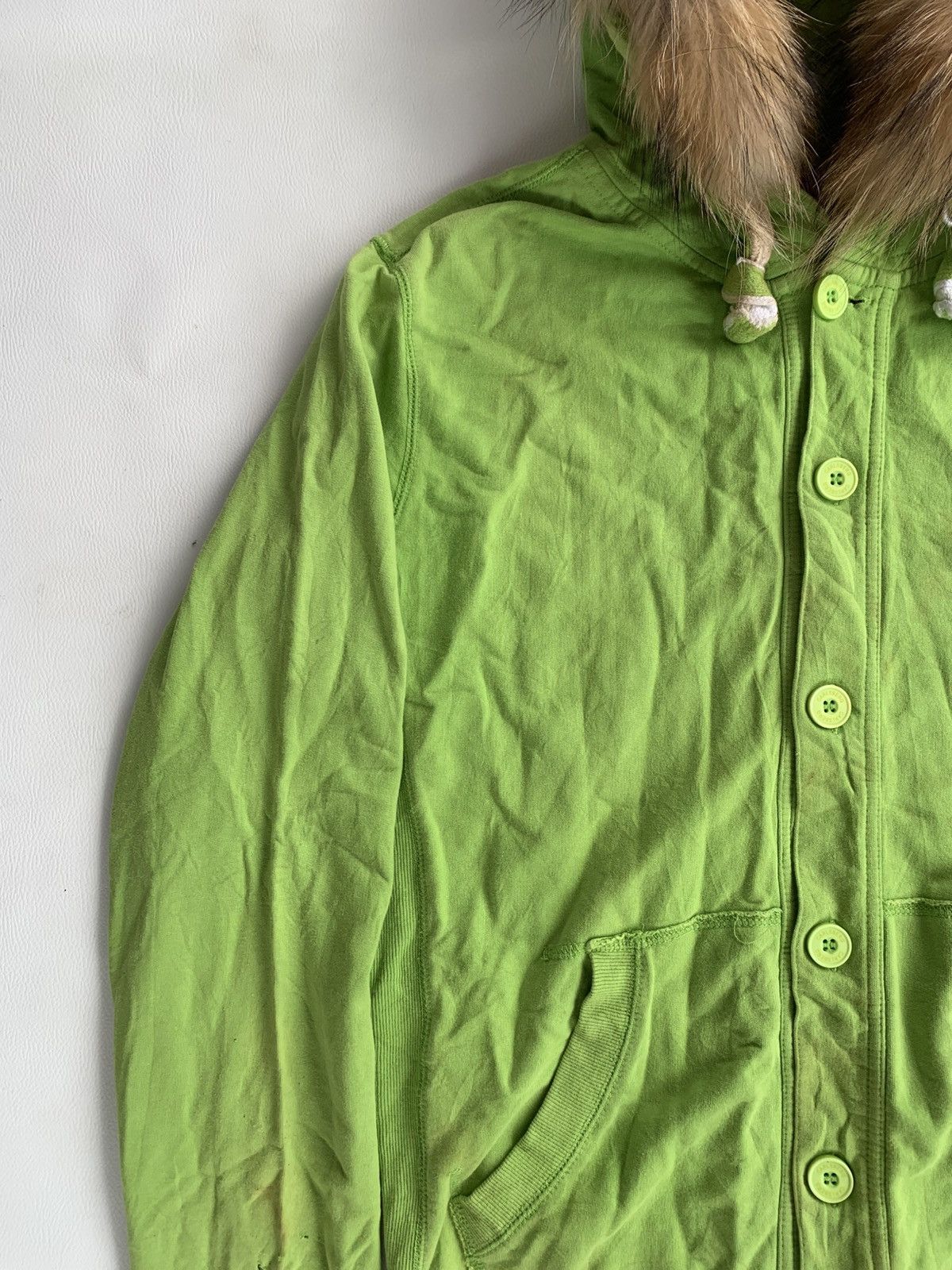 Vintage Crazy Vintage Carlsberg Disstressed Button Up Fur Hoodie Size US XL / EU 56 / 4 - 5 Thumbnail