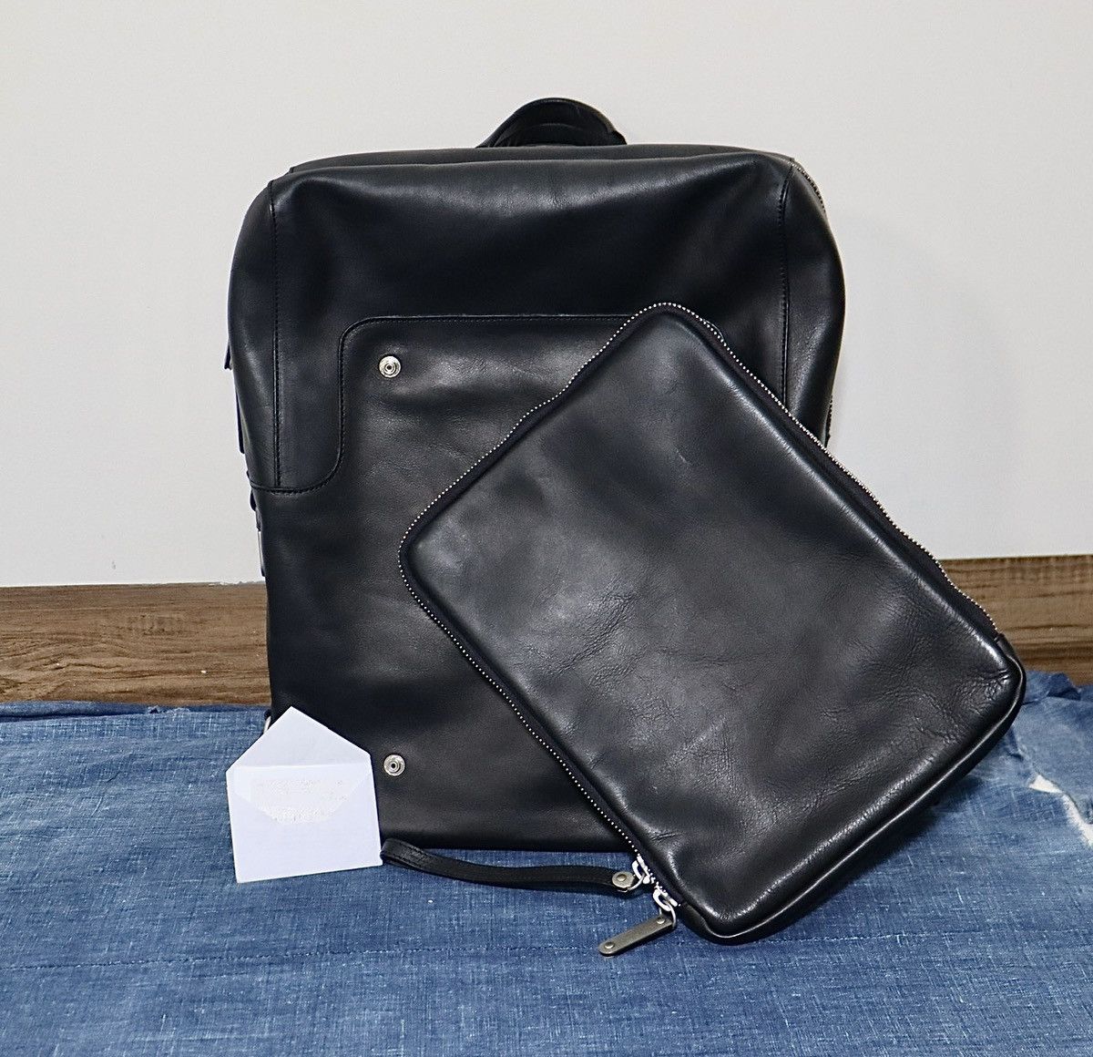 Maison Margiela Maison Martin Margiela 11line Leather Backpack Size ONE SIZE - 4 Thumbnail