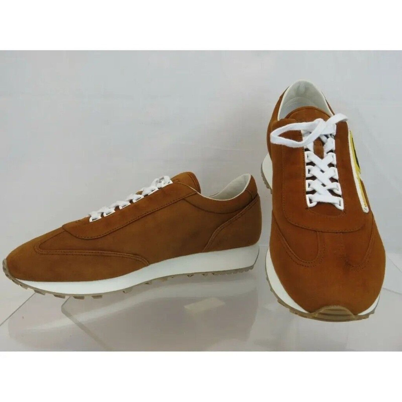 Prada PRADA 2EG286 BROWN SUEDE LOGO LOW LACE UP SNEAKERS 8 / US 9 Size US 9 / EU 42 - 8 Thumbnail
