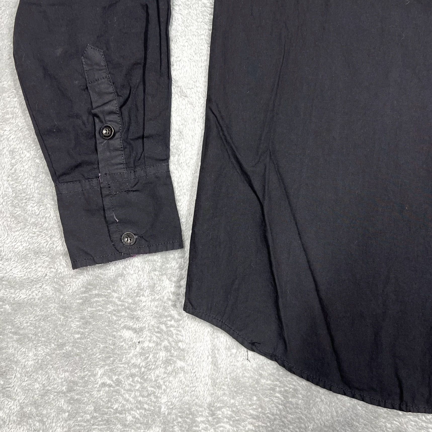 Cougar Platini Jeans Cougar Embezzled Men’s Long Shirt Black Size S Button-Up Cotton Rayon Striped Embroidered Collar Spread Sleeve Regular Men Size US S / EU 44-46 / 1 - 7 Thumbnail