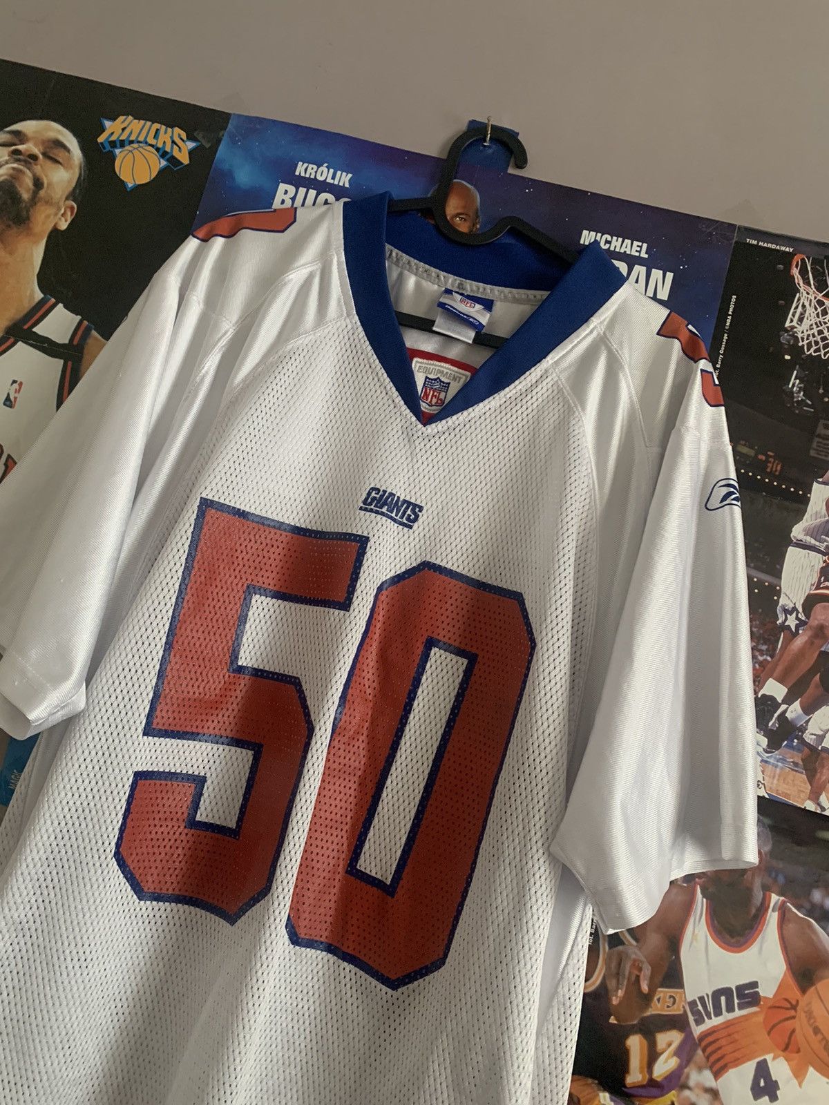 NFL × Reebok 00s Vintage Reebok NFL New York Giants #50 Giants Jersey Size US M / EU 48-50 / 2 - 2 Thumbnail
